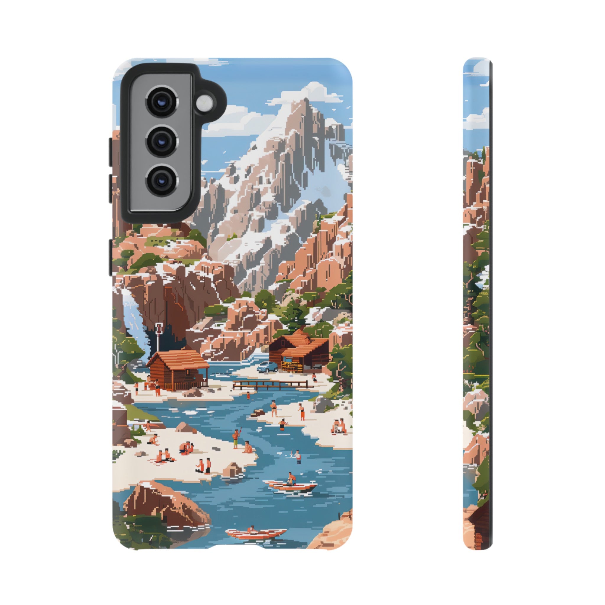 Pixelated River Adventure Tough Case