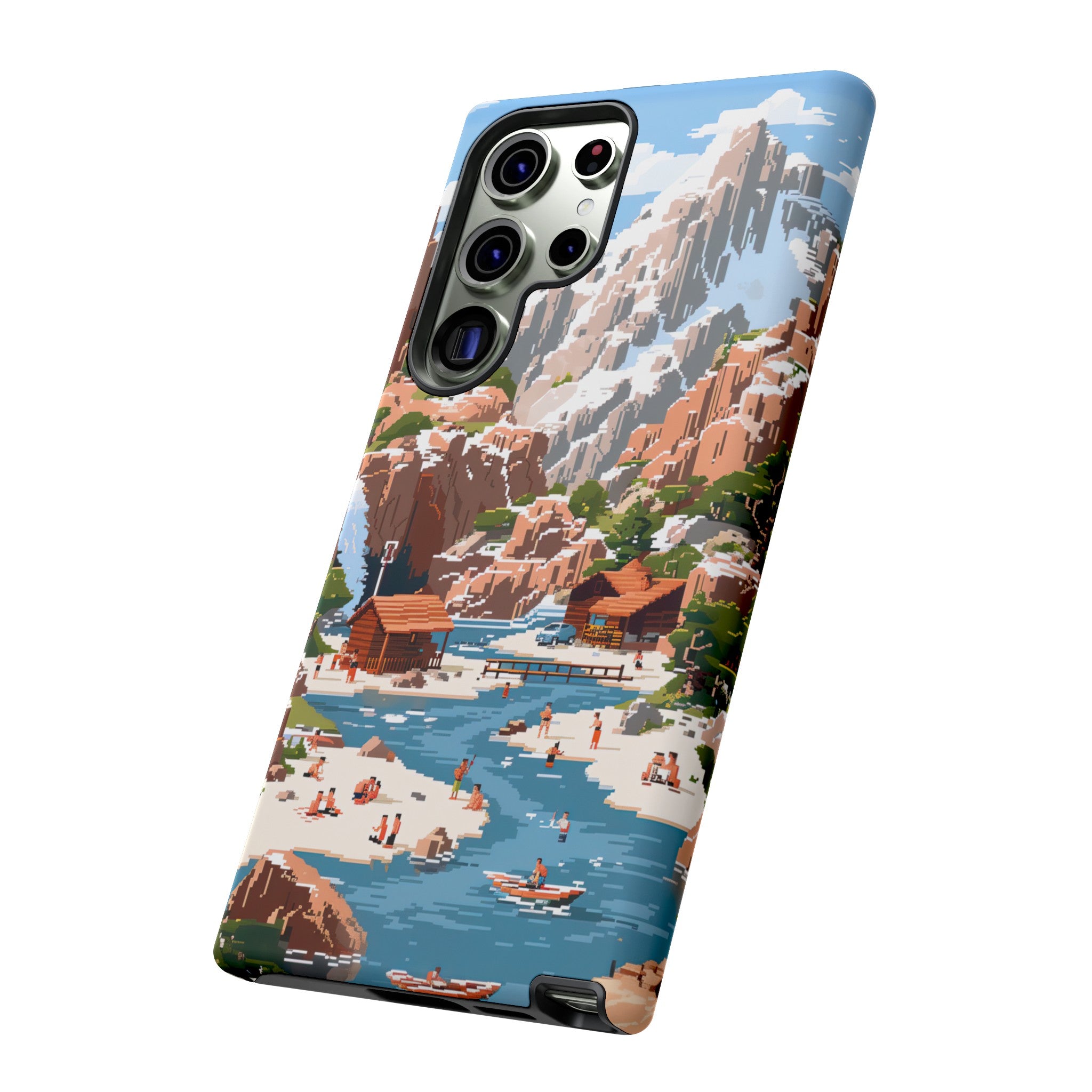 Pixelated River Adventure Tough Case