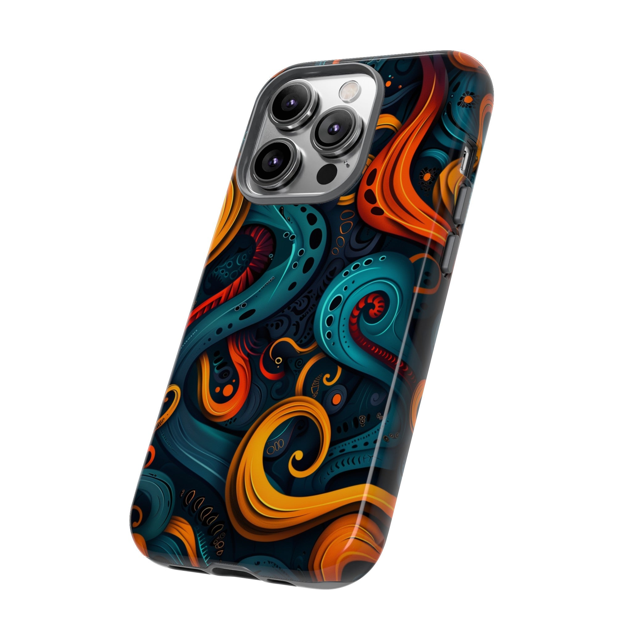 Aquaflame Swirls Tough Case