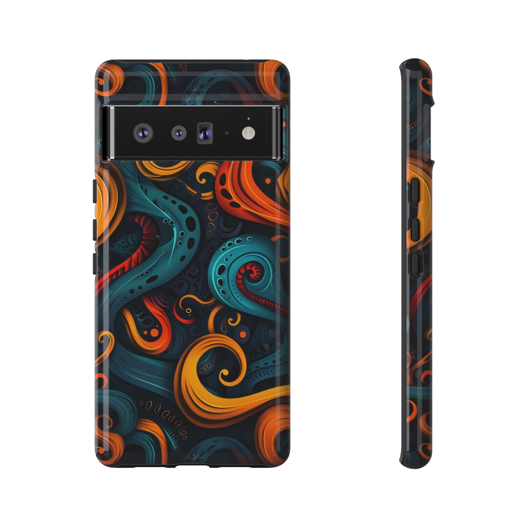 Aquaflame Swirls Tough Case