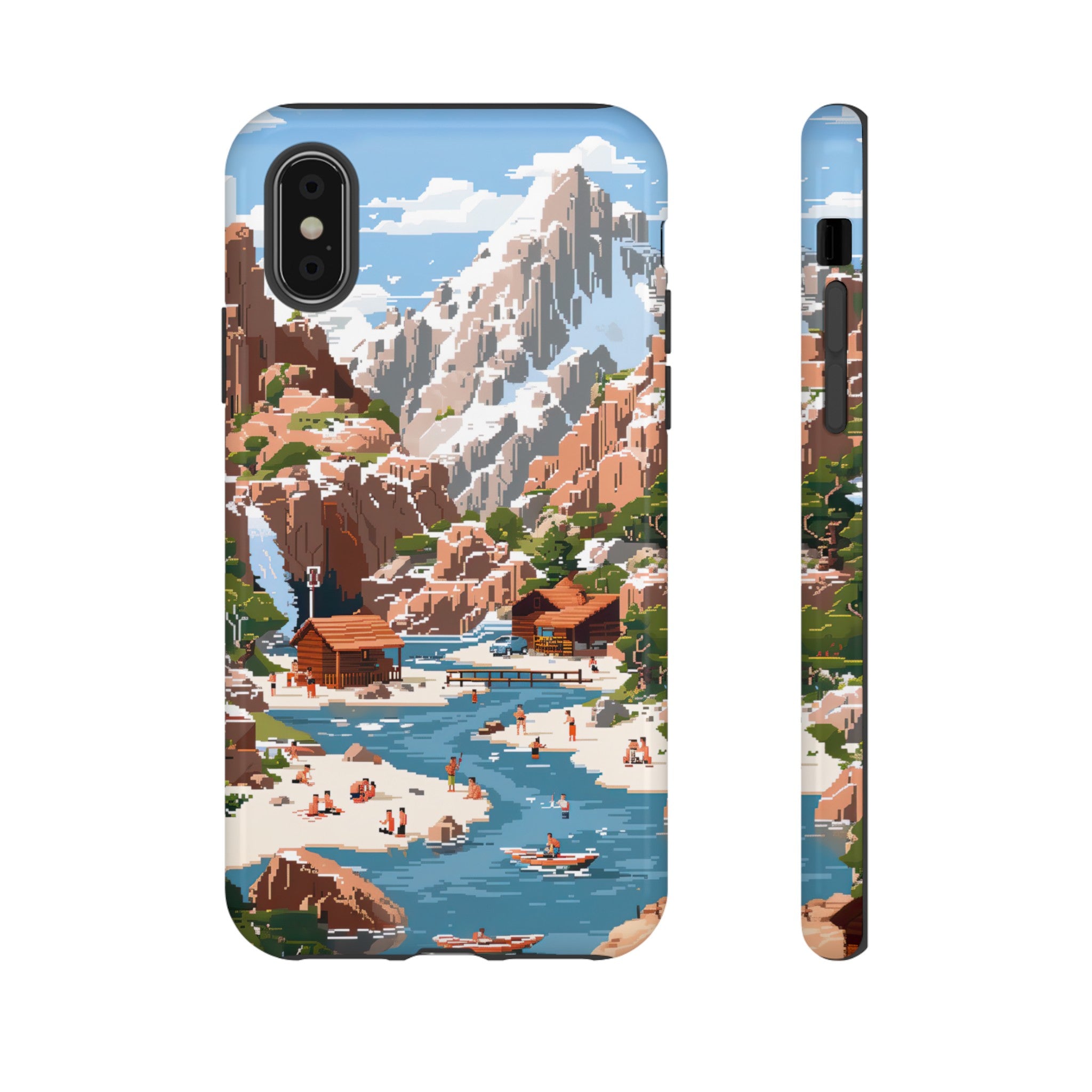 Pixelated River Adventure Tough Case