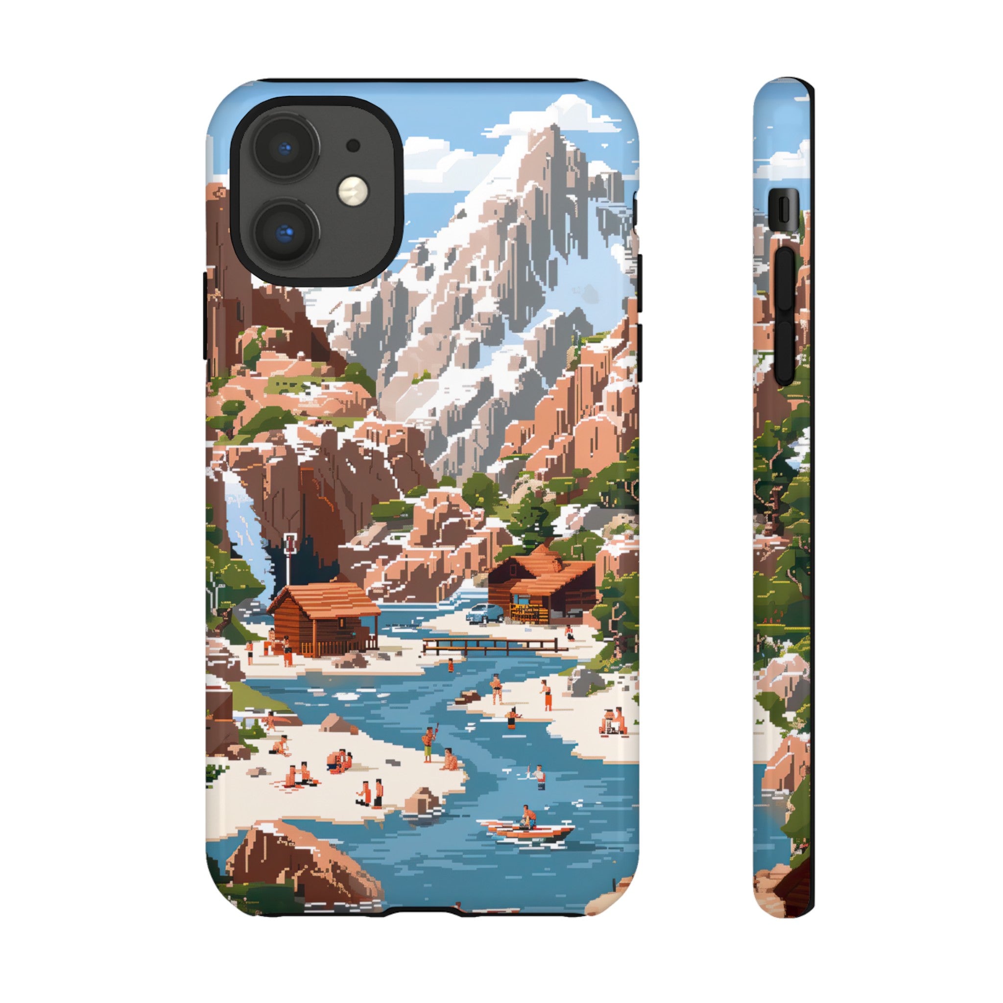 Pixelated River Adventure Tough Case