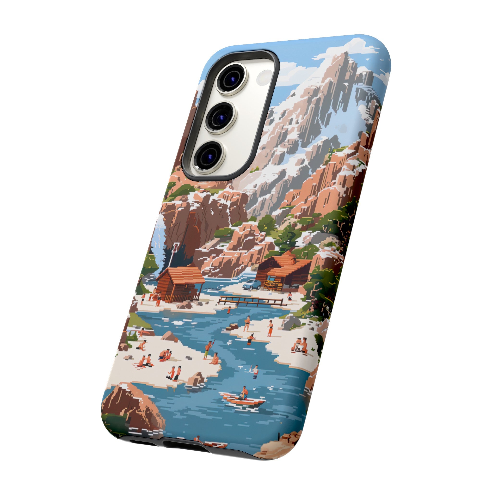 Pixelated River Adventure Tough Case