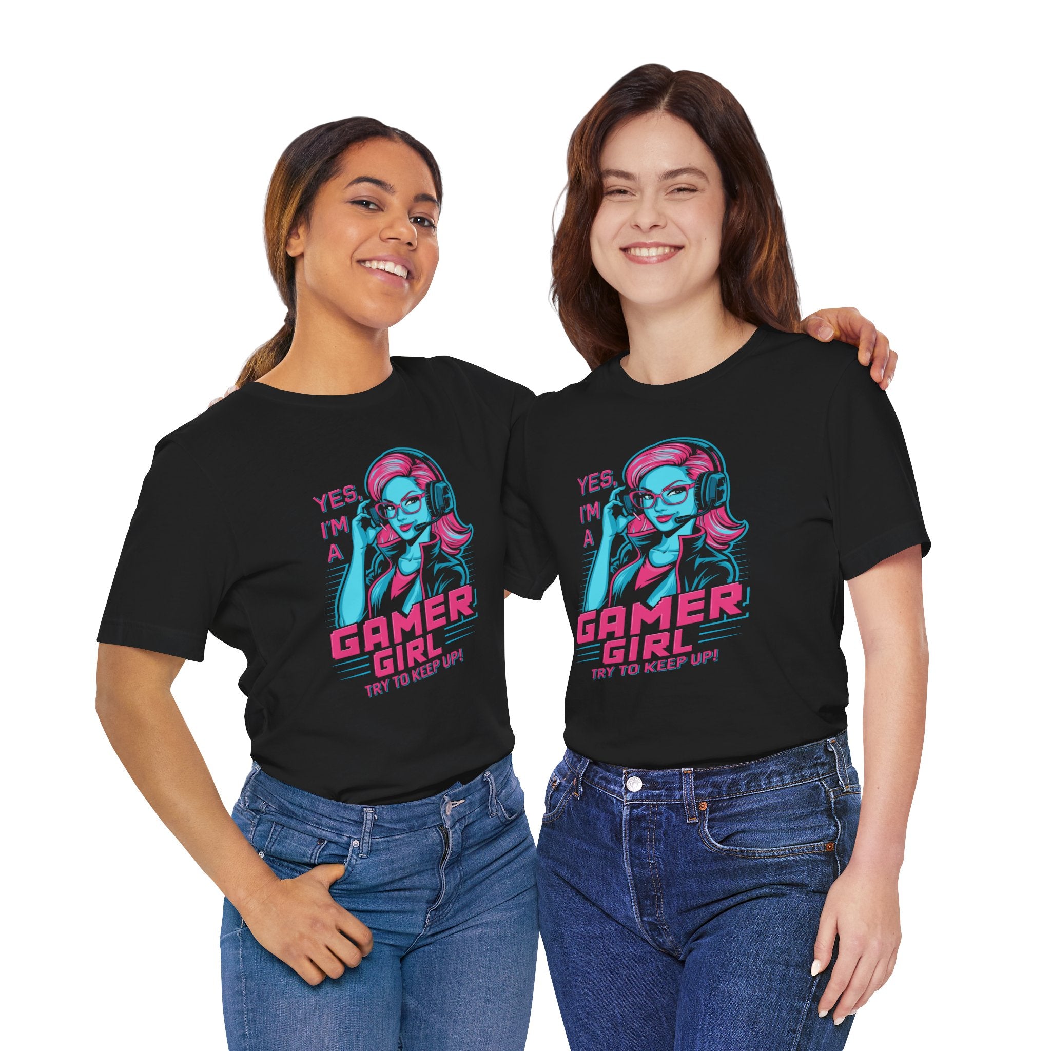 Gamer Girl Headphones Unisex T-Shirt