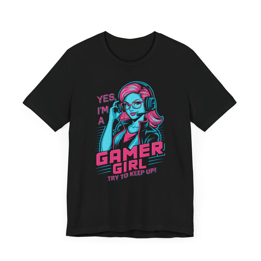 Gamer Girl Headphones Unisex T-Shirt