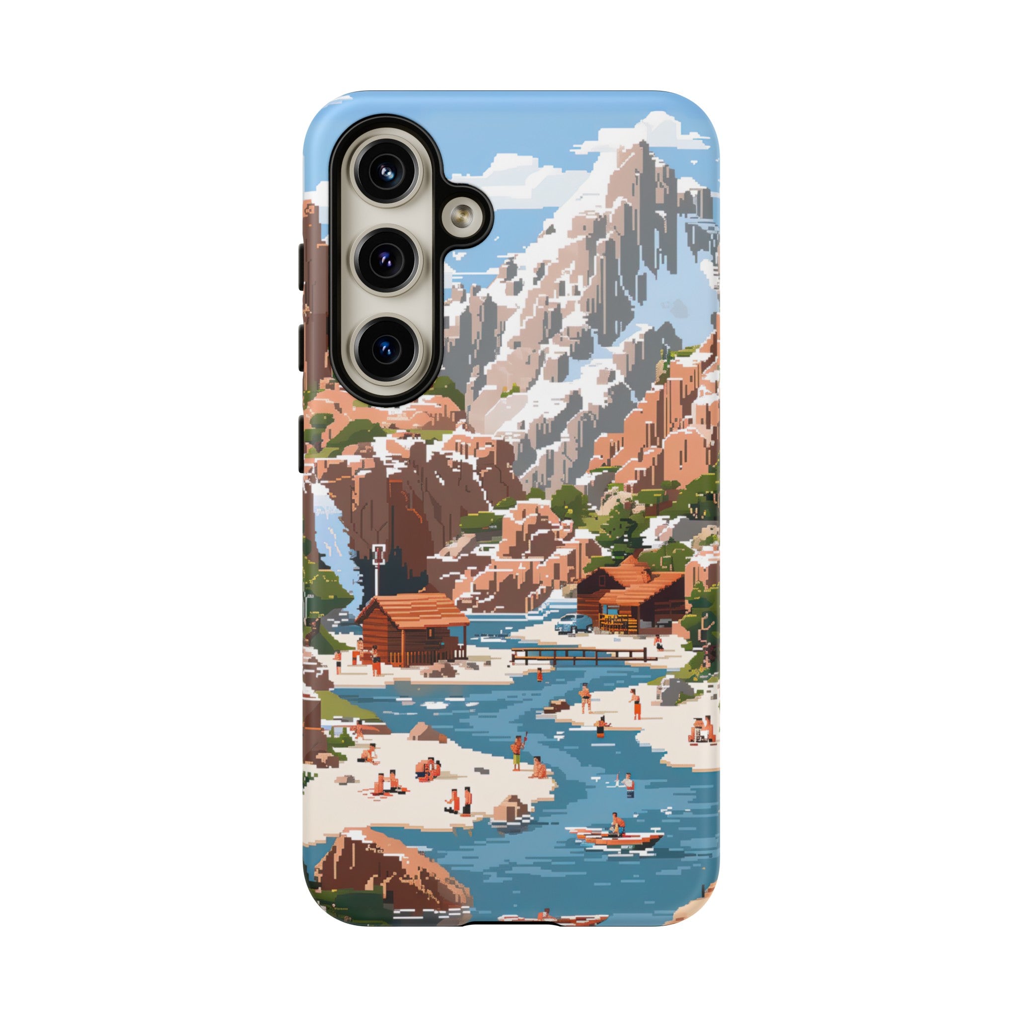 Pixelated River Adventure Tough Case