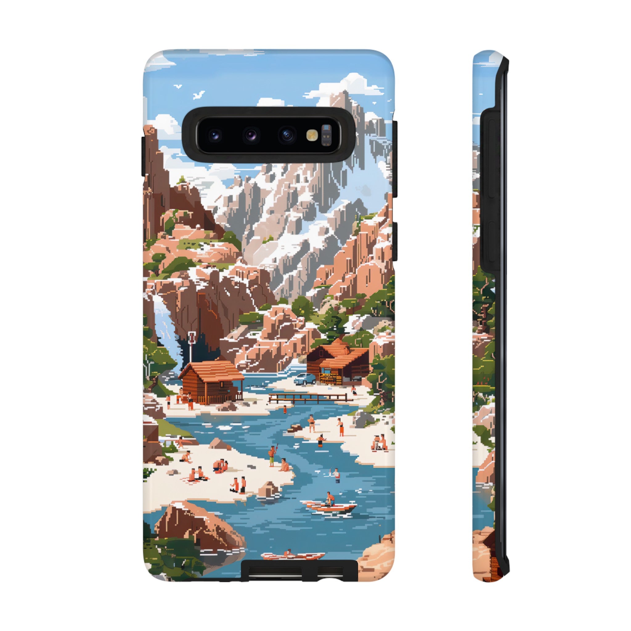 Pixelated River Adventure Tough Case