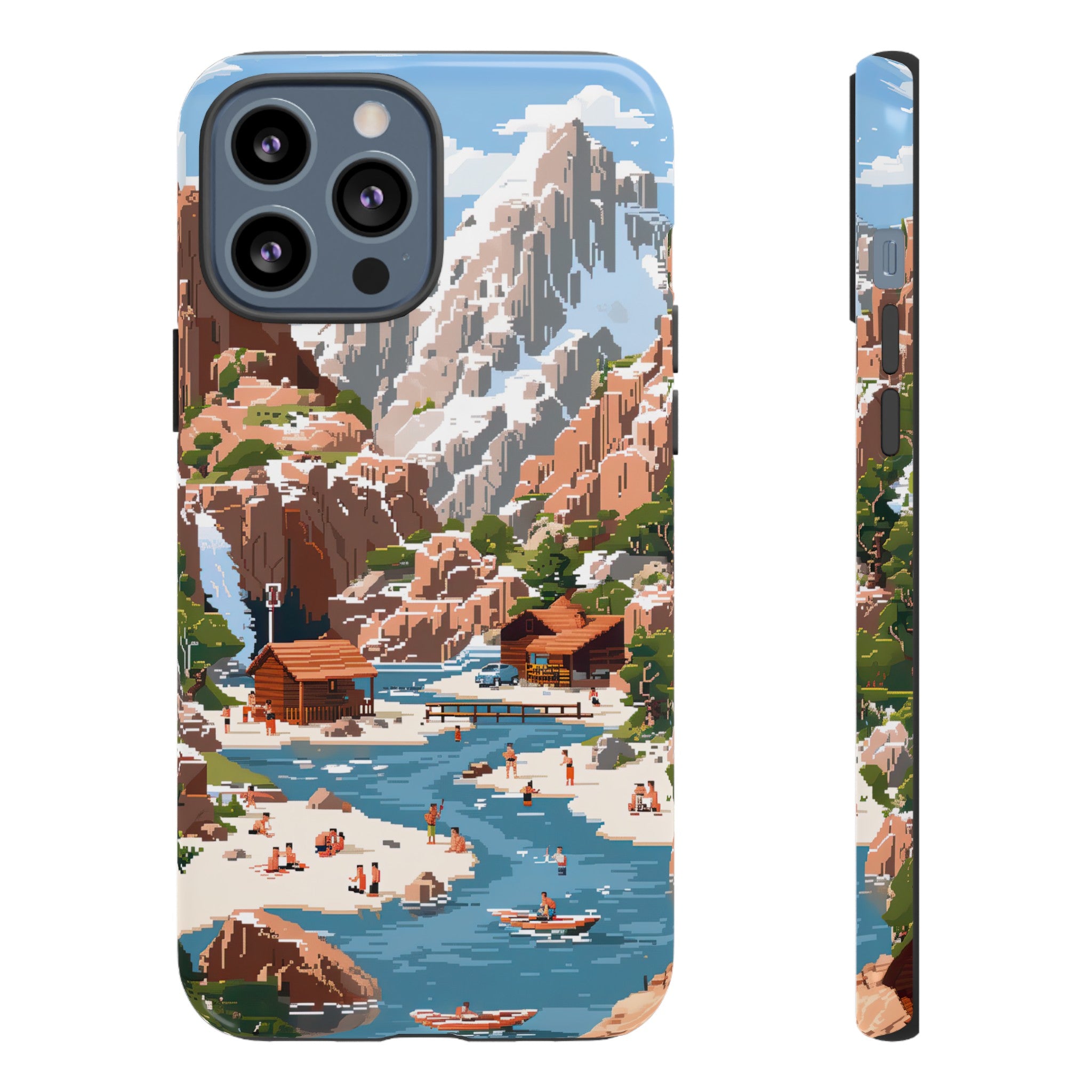 Pixelated River Adventure Tough Case