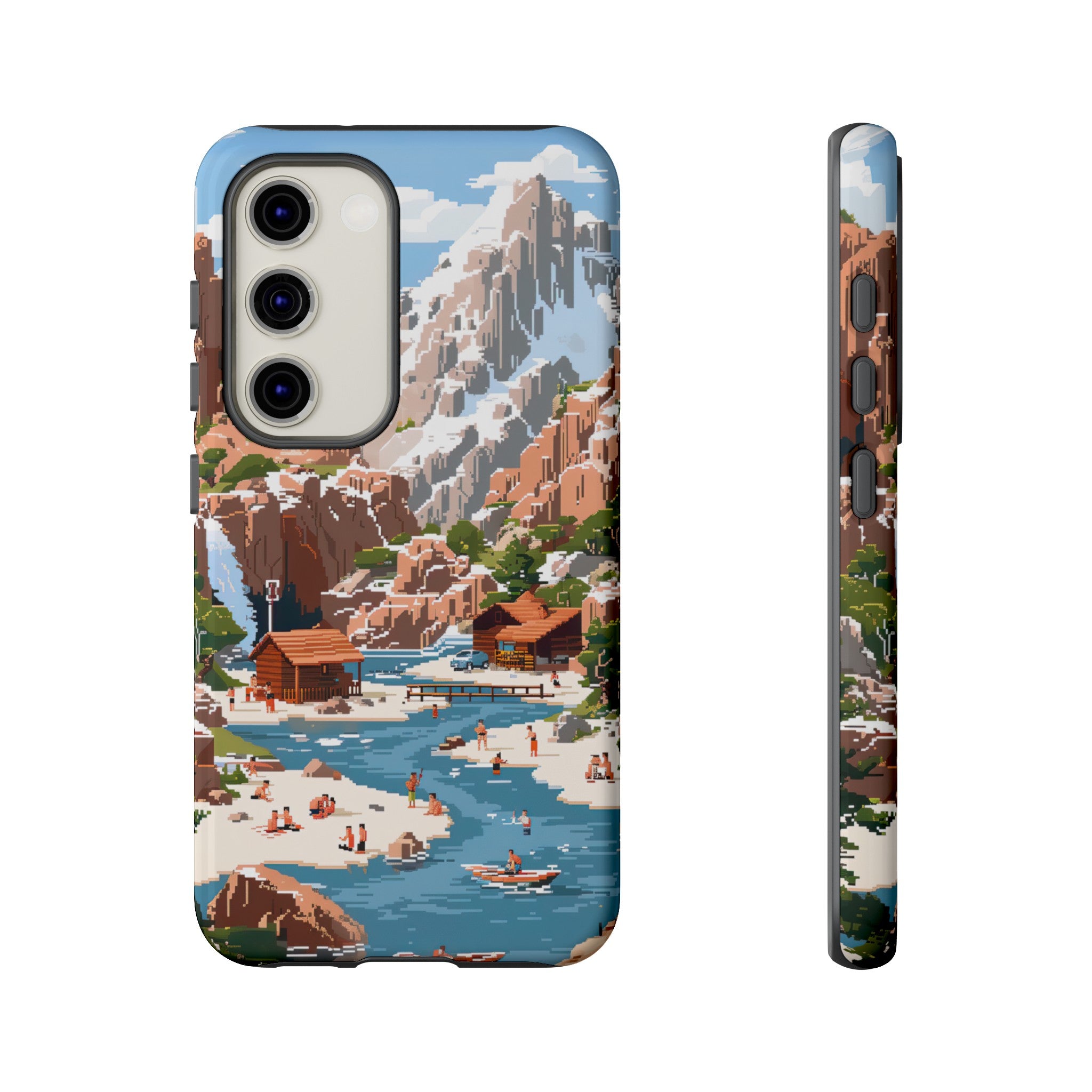 Pixelated River Adventure Tough Case