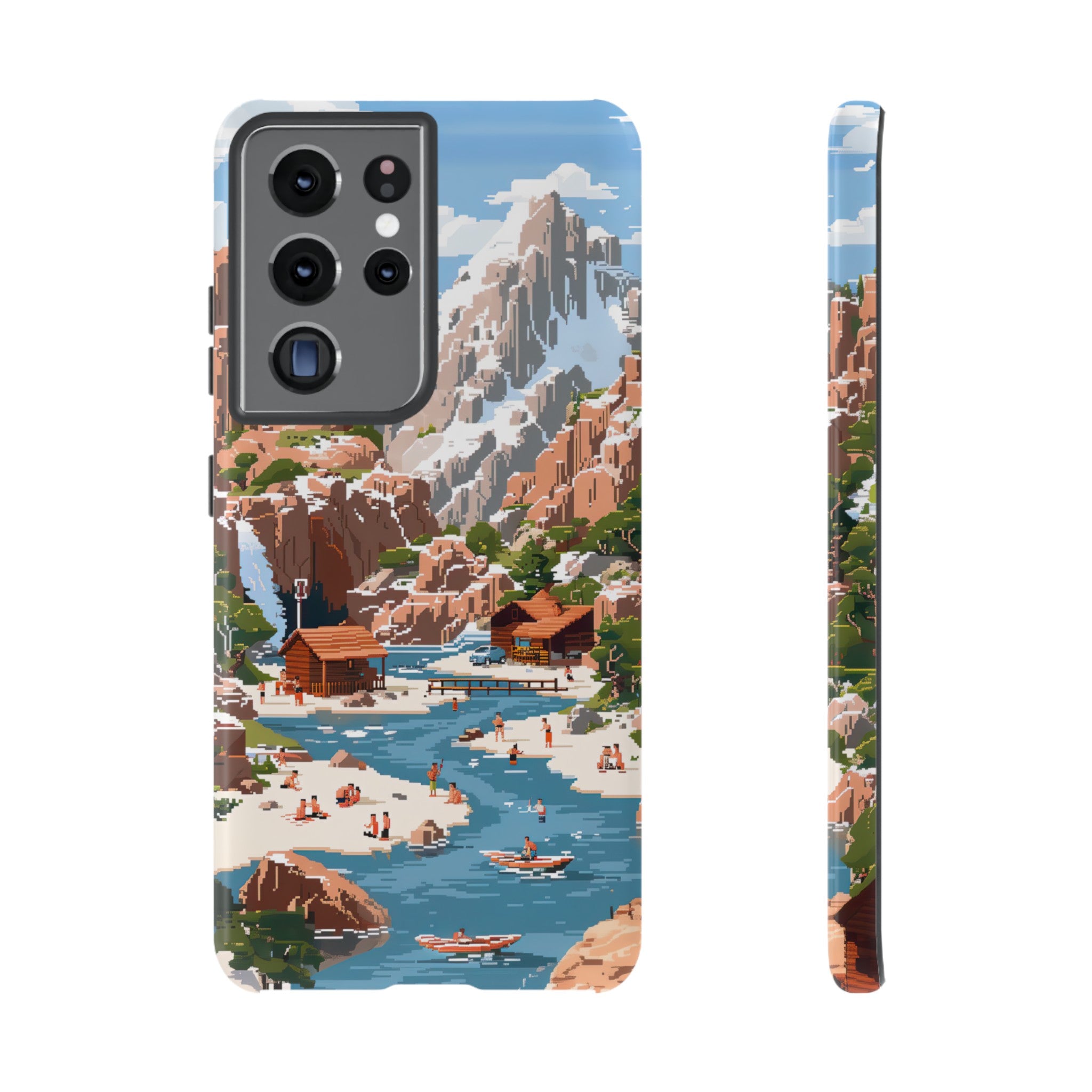 Pixelated River Adventure Tough Case