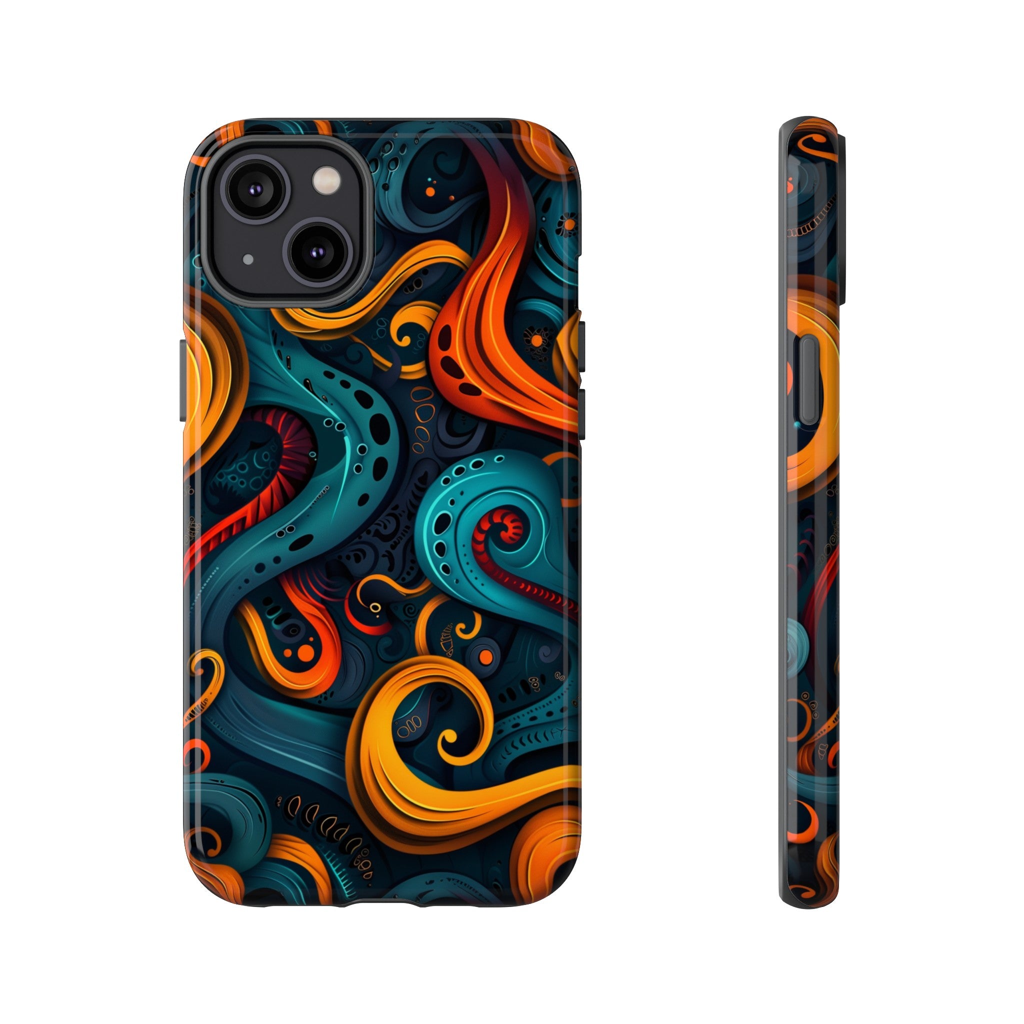 Aquaflame Swirls Tough Case