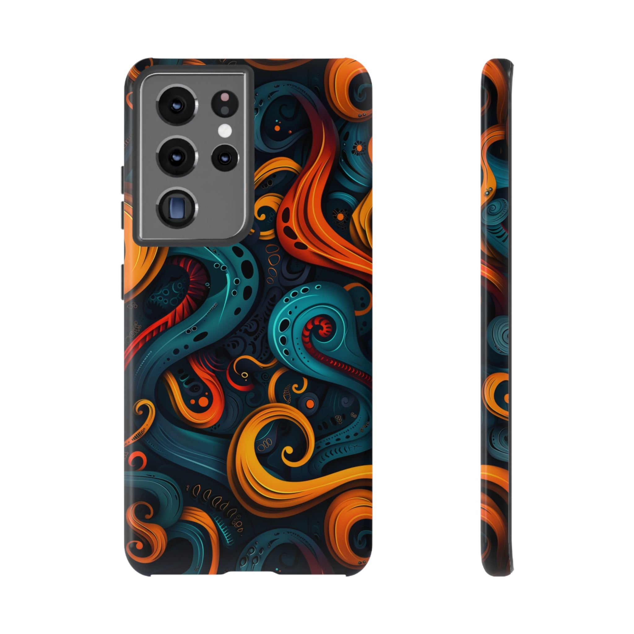 Aquaflame Swirls Tough Case