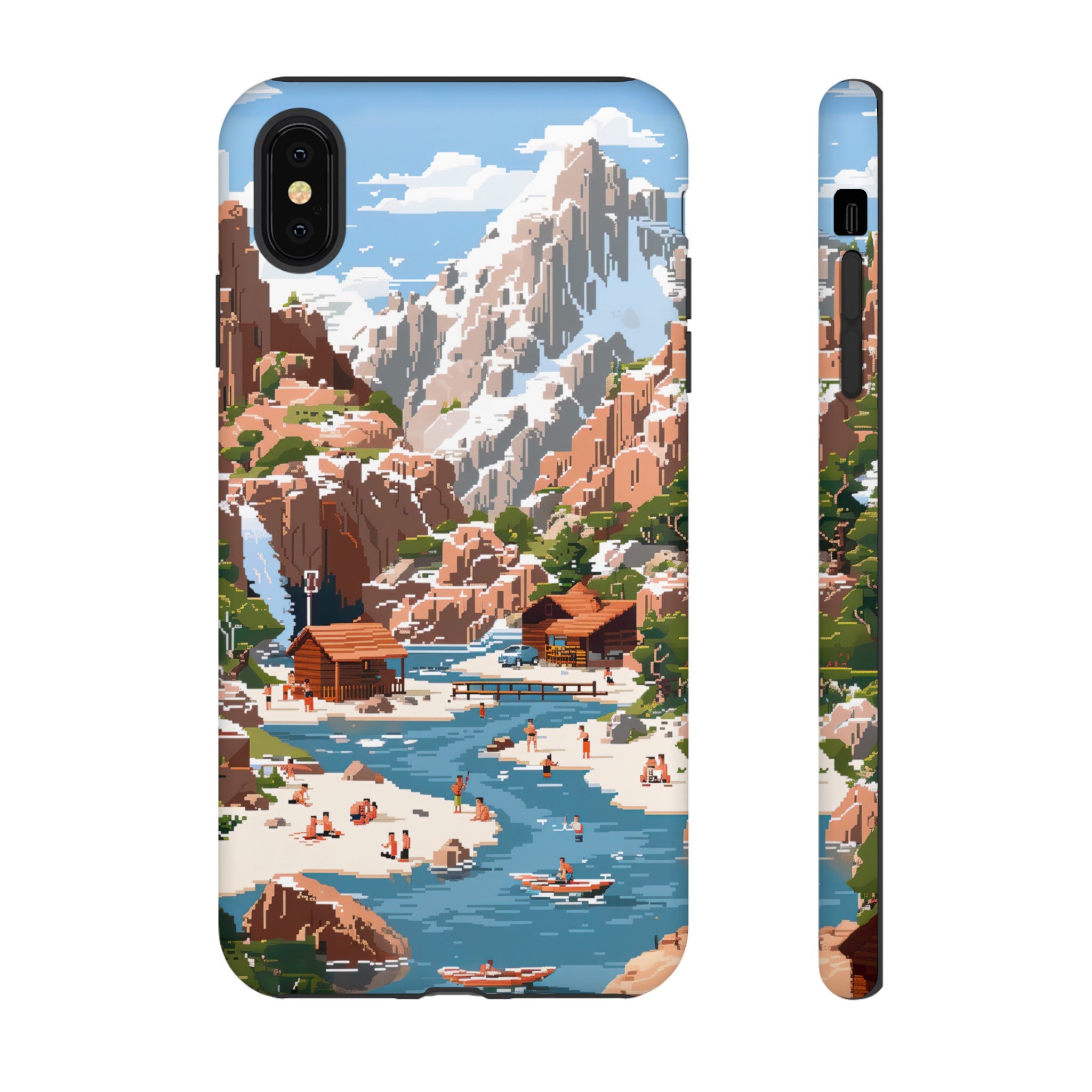 Pixelated River Adventure Tough Case