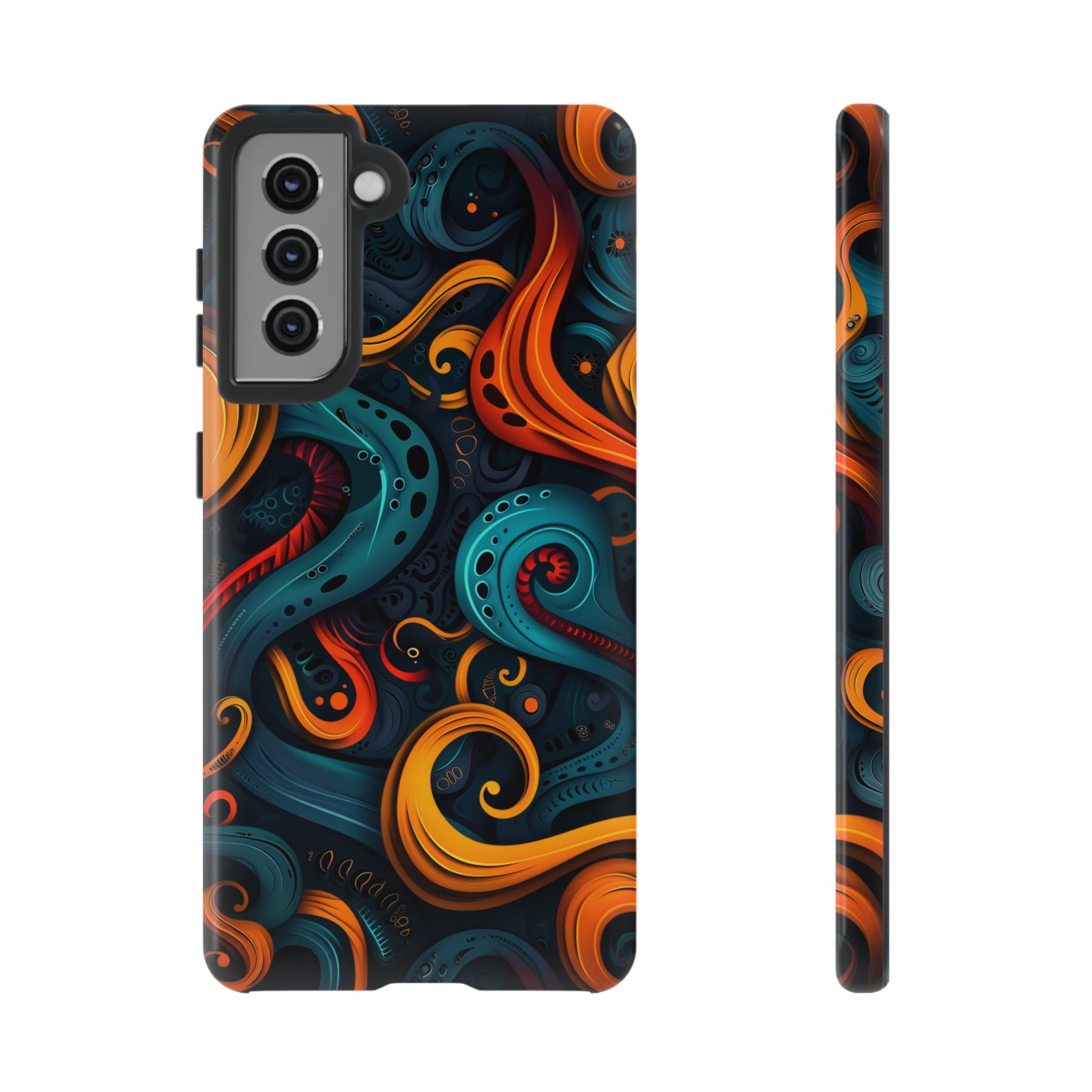 Aquaflame Swirls Tough Case