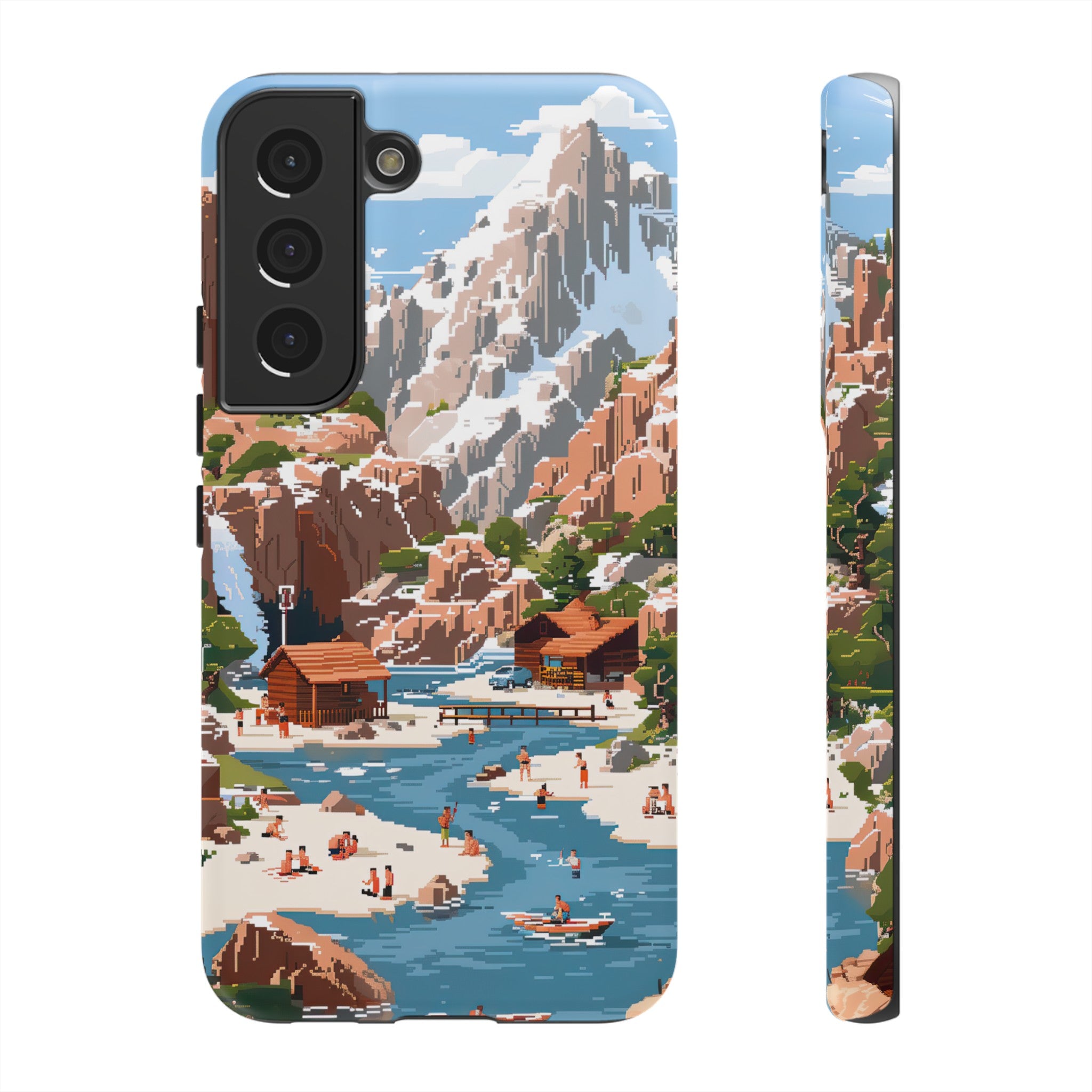 Pixelated River Adventure Tough Case