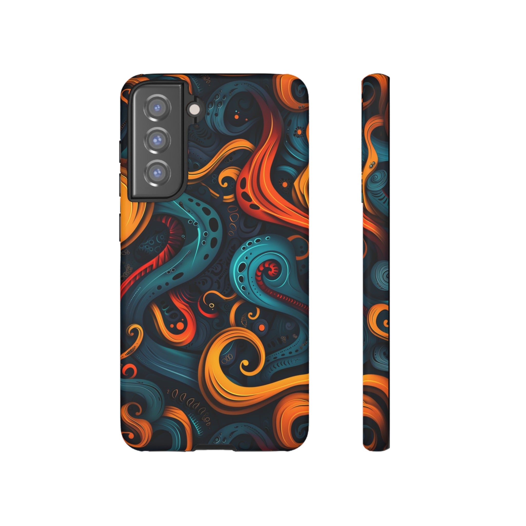 Aquaflame Swirls Tough Case