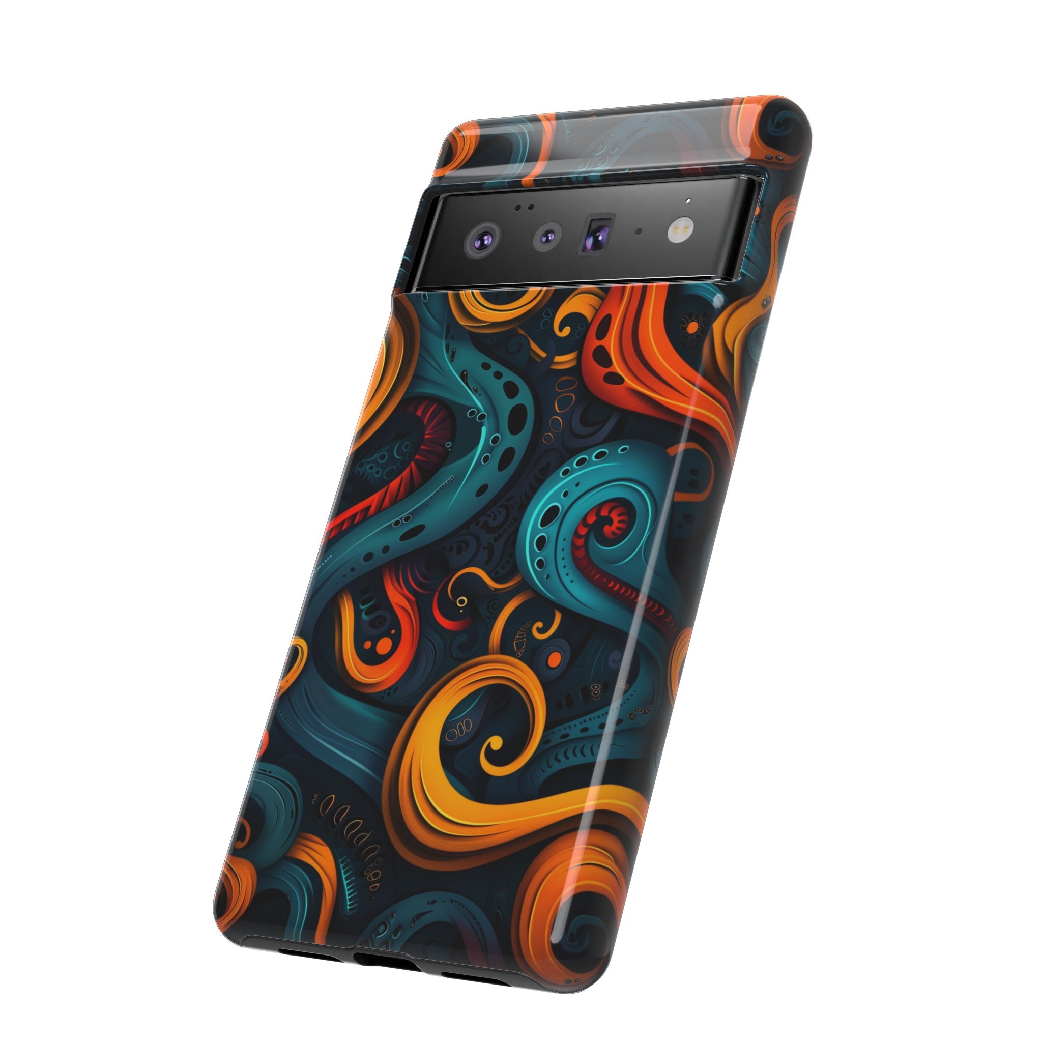 Aquaflame Swirls Tough Case