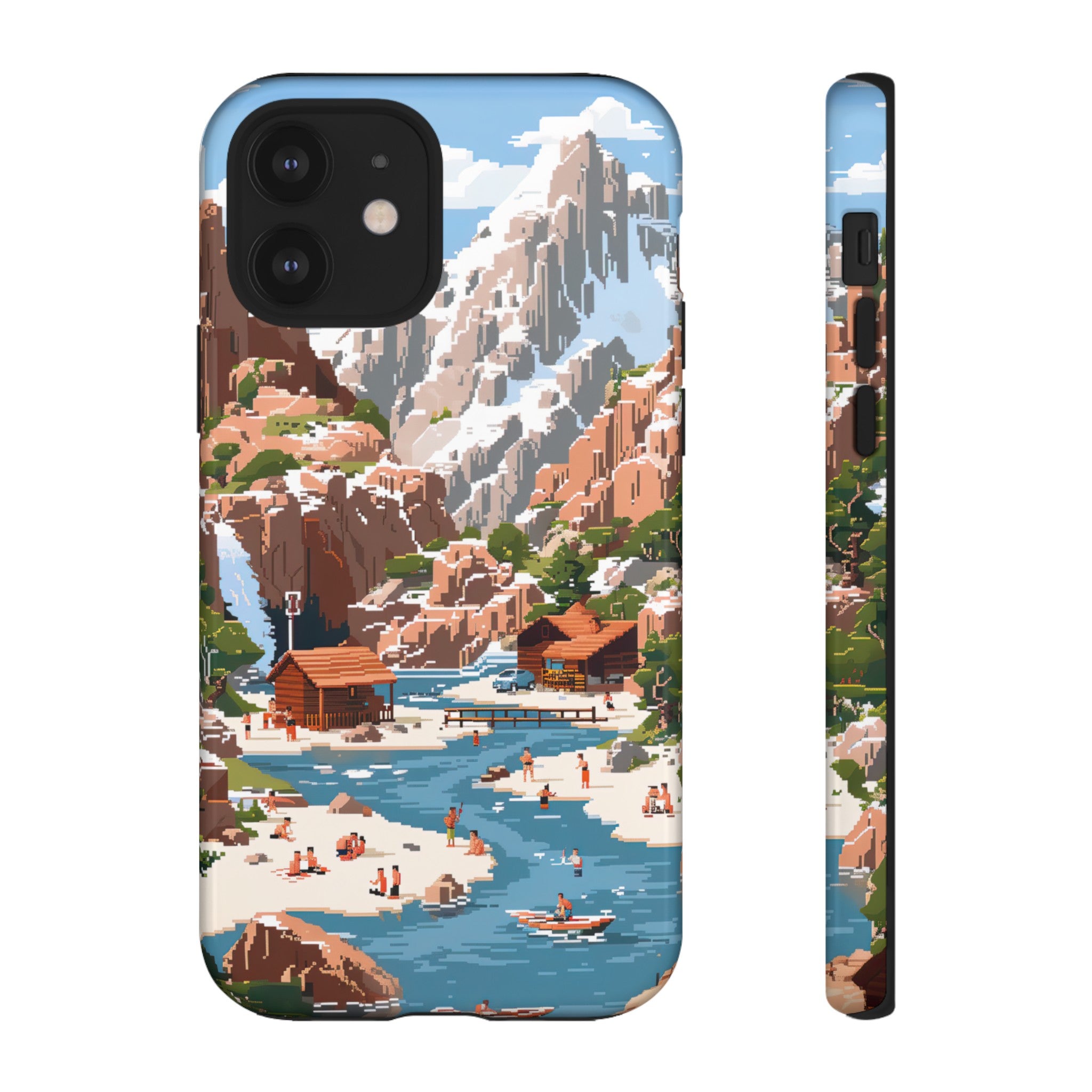 Pixelated River Adventure Tough Case