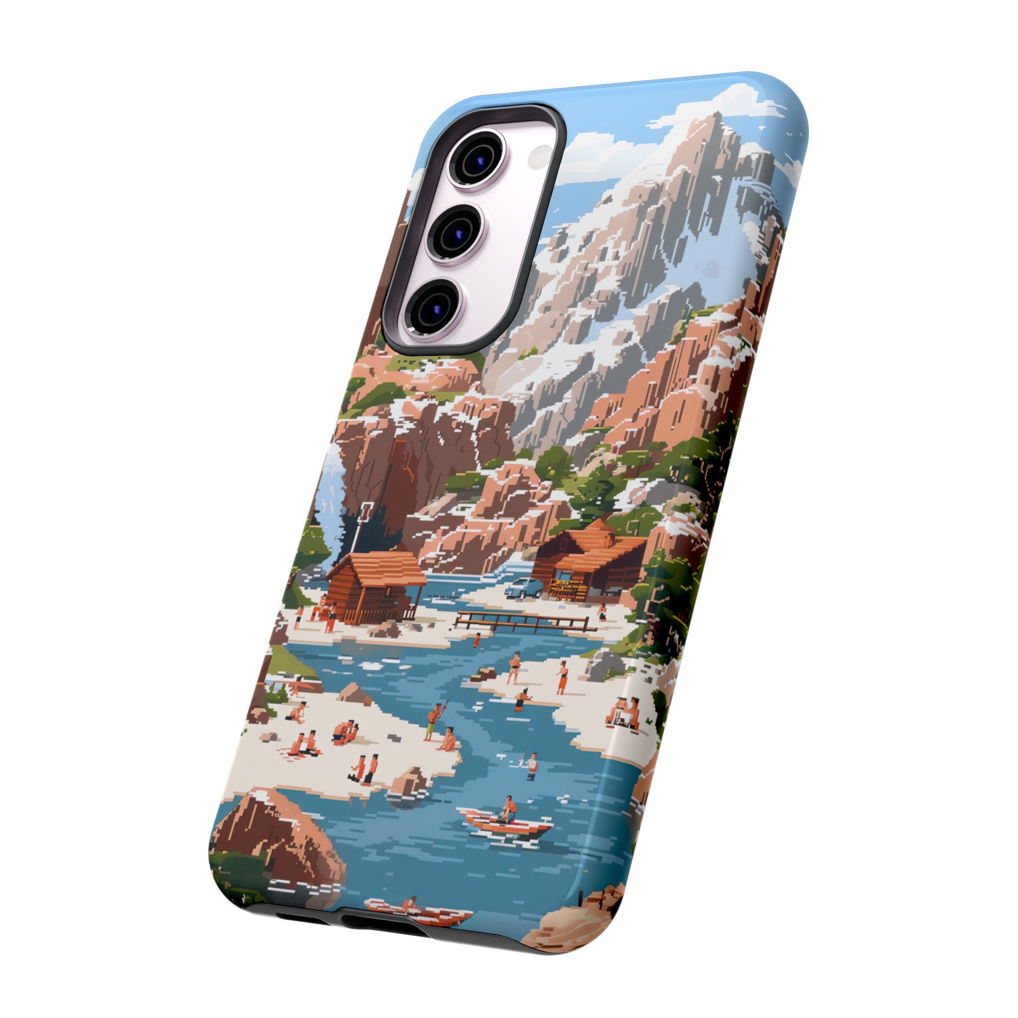 Pixelated River Adventure Tough Case