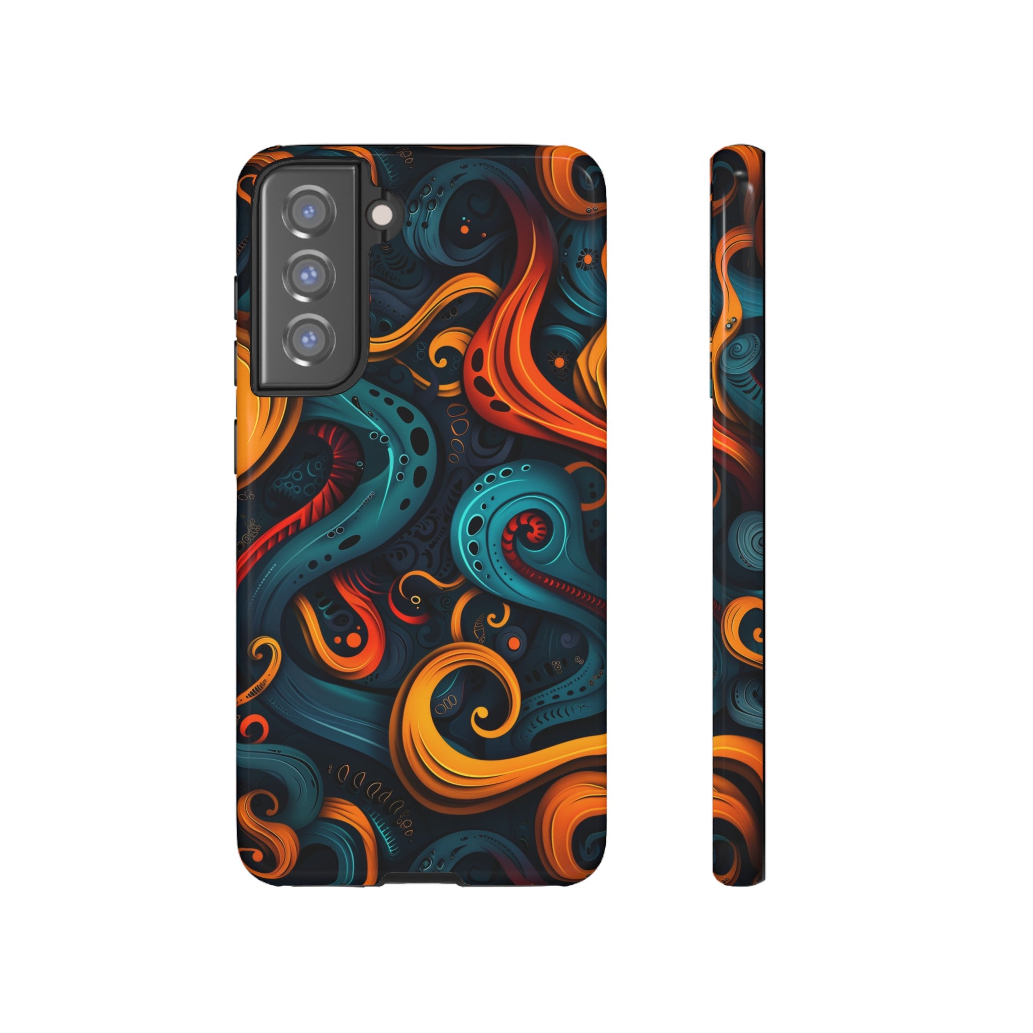 Aquaflame Swirls Tough Case