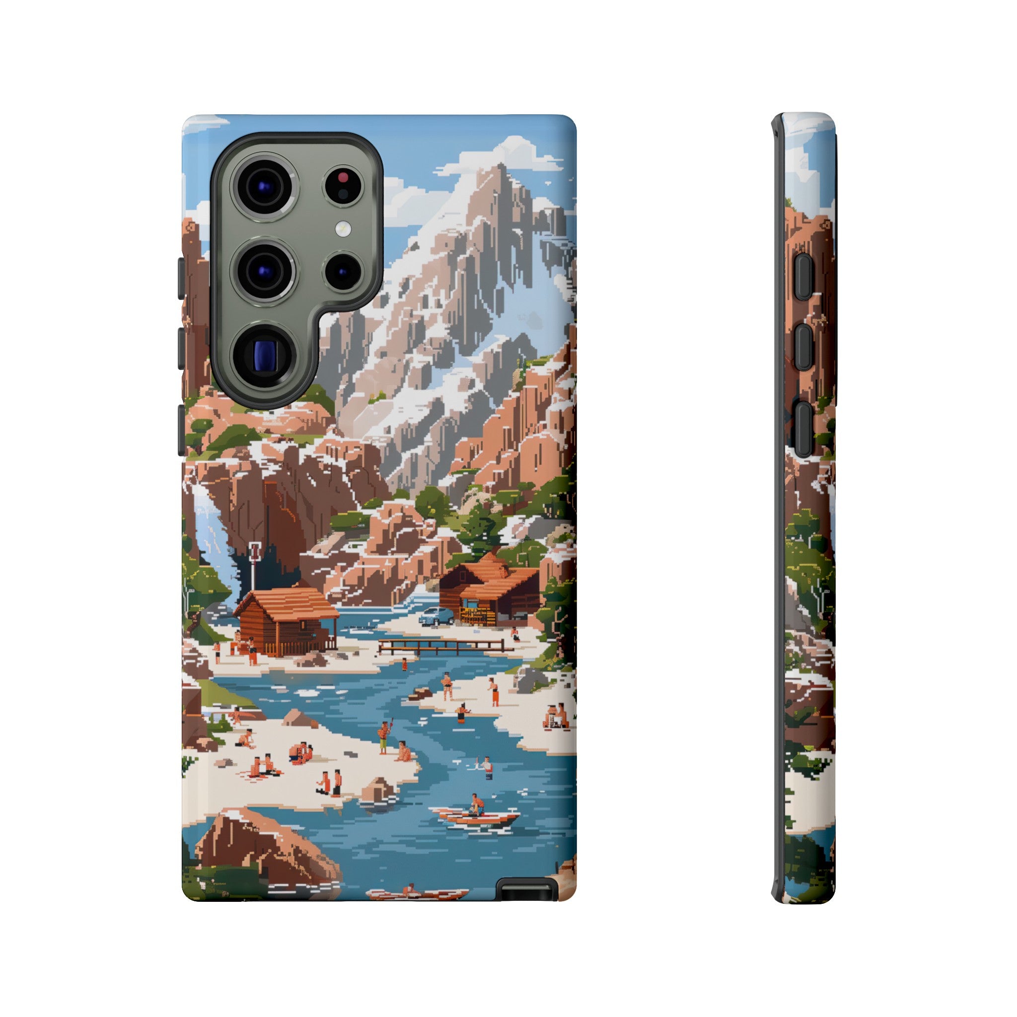 Pixelated River Adventure Tough Case