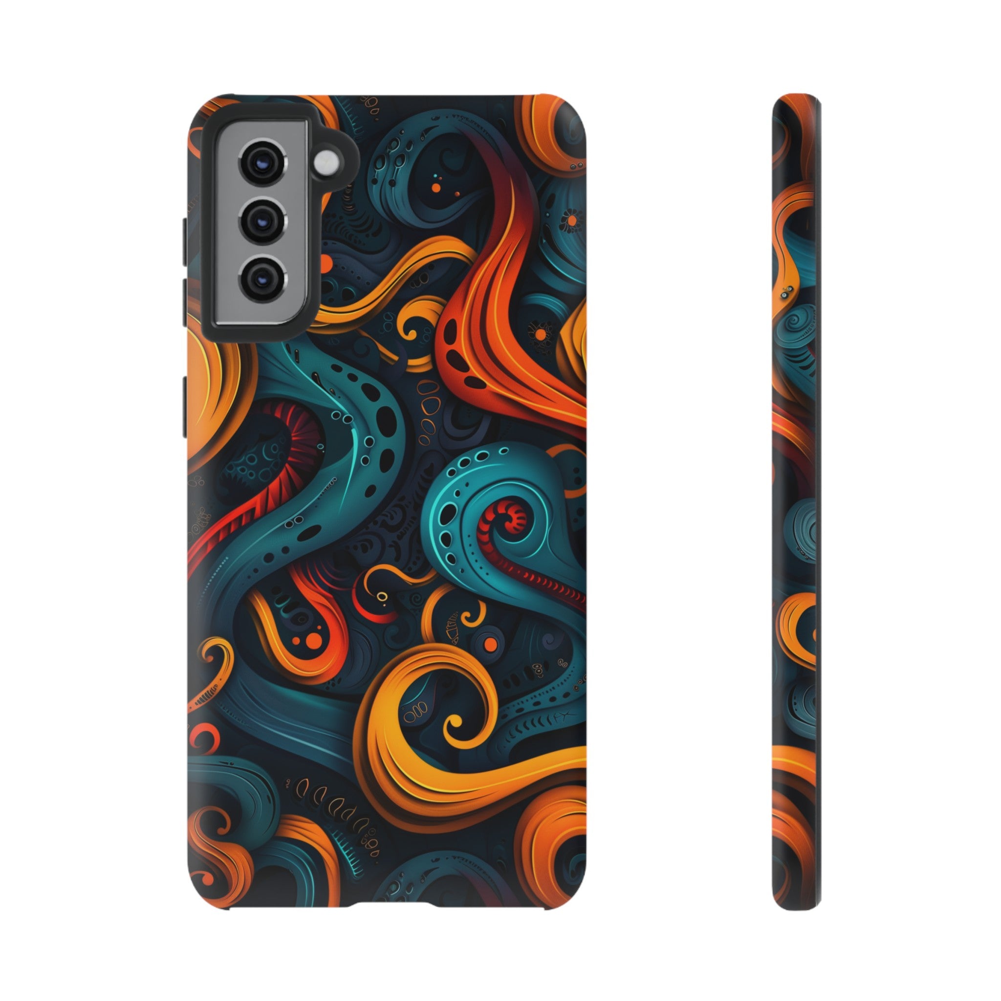 Aquaflame Swirls Tough Case