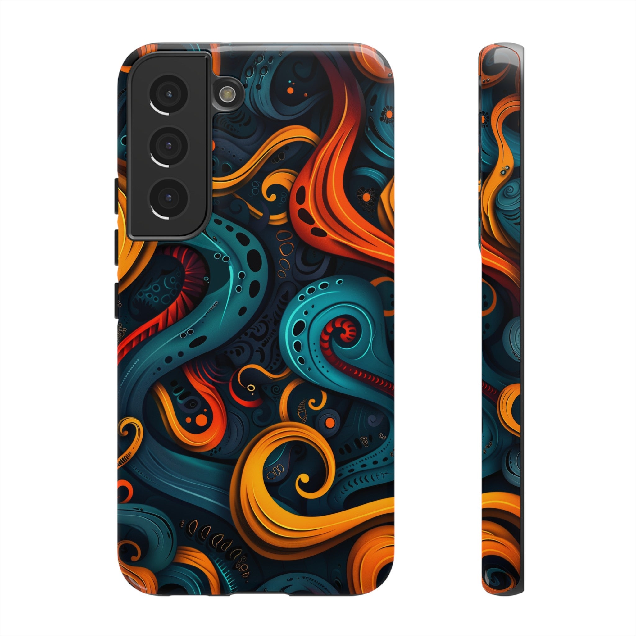 Aquaflame Swirls Tough Case