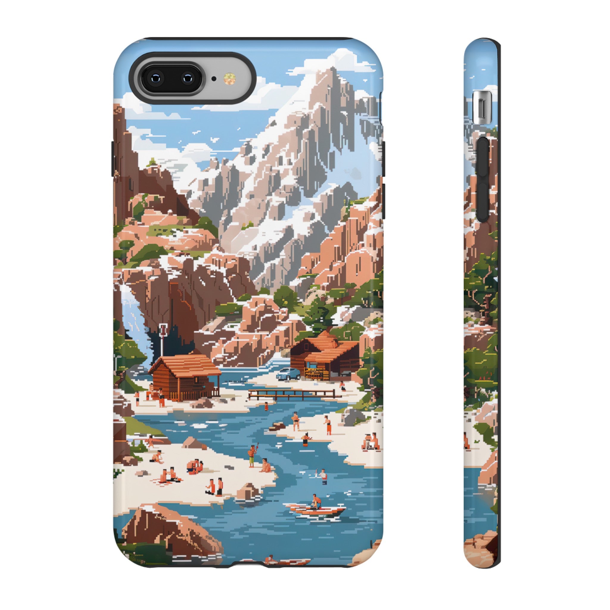 Pixelated River Adventure Tough Case