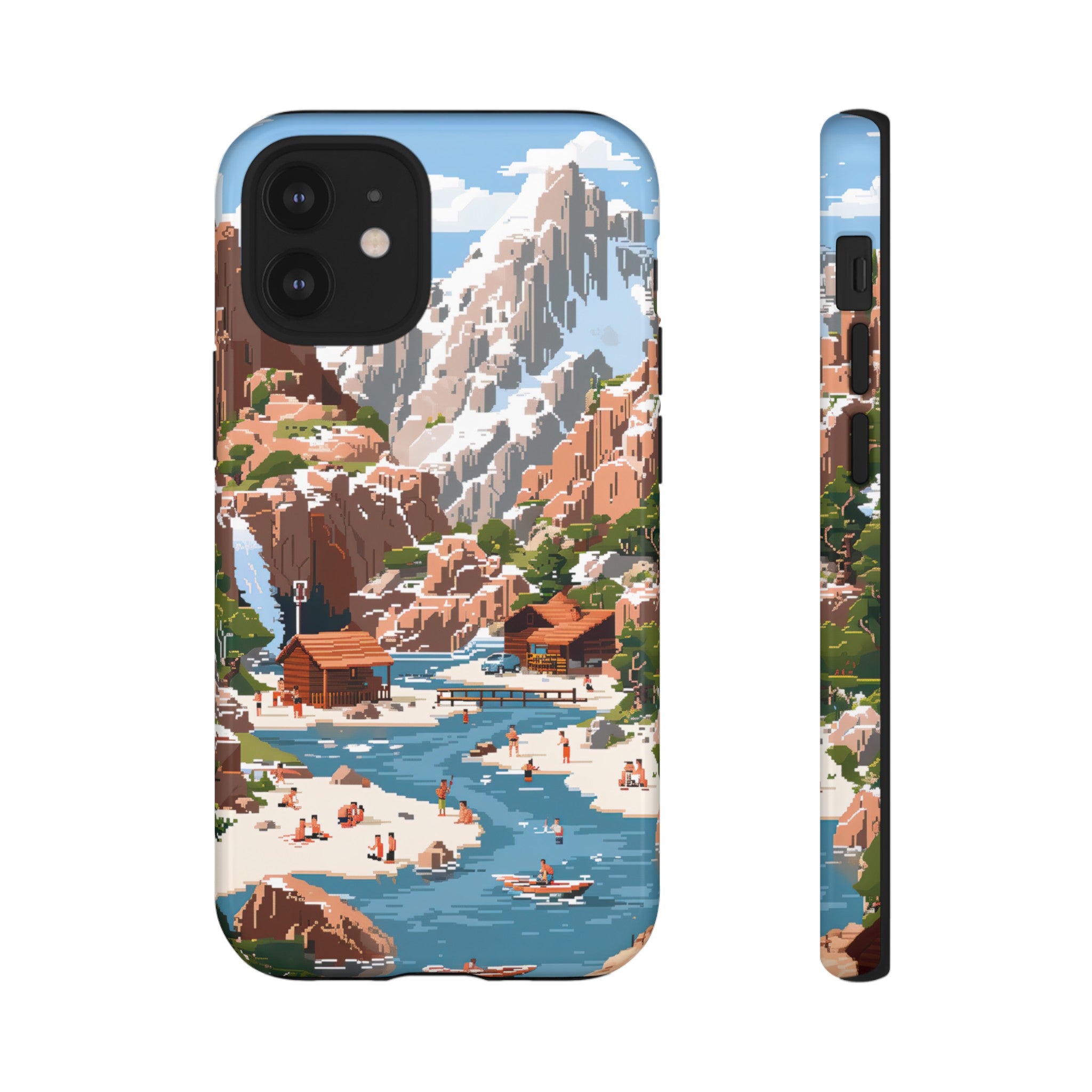 Pixelated River Adventure Tough Case