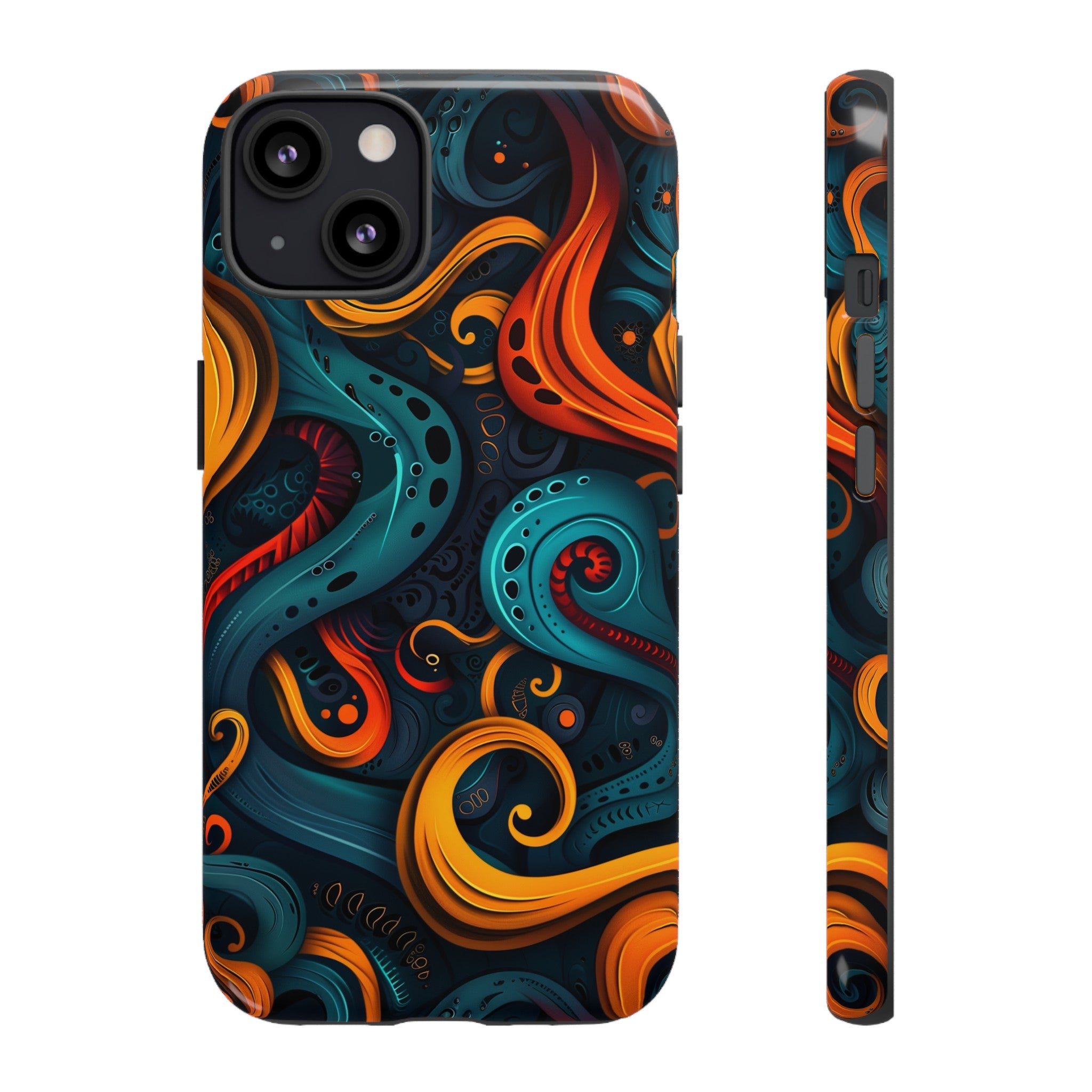 Aquaflame Swirls Tough Case