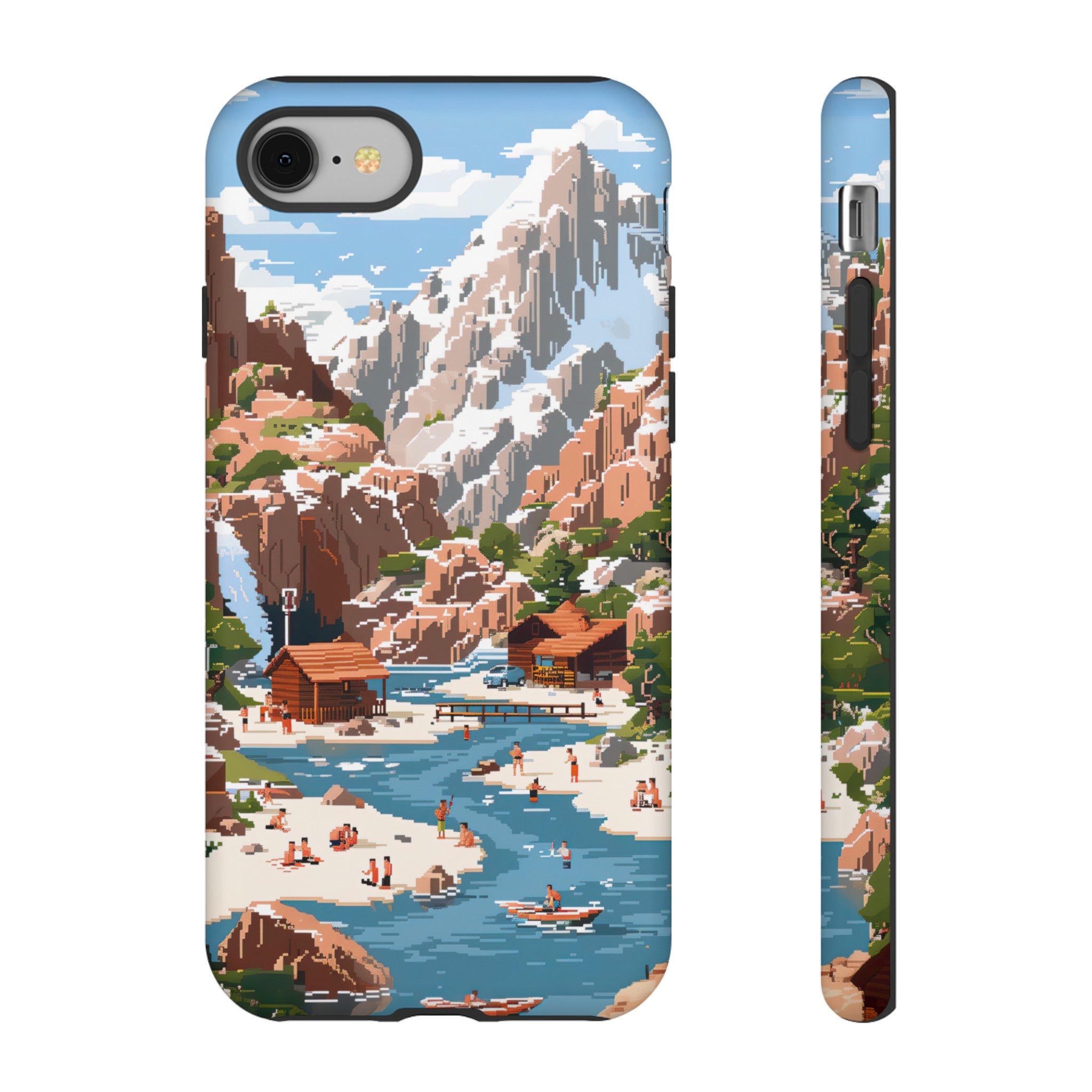 Pixelated River Adventure Tough Case