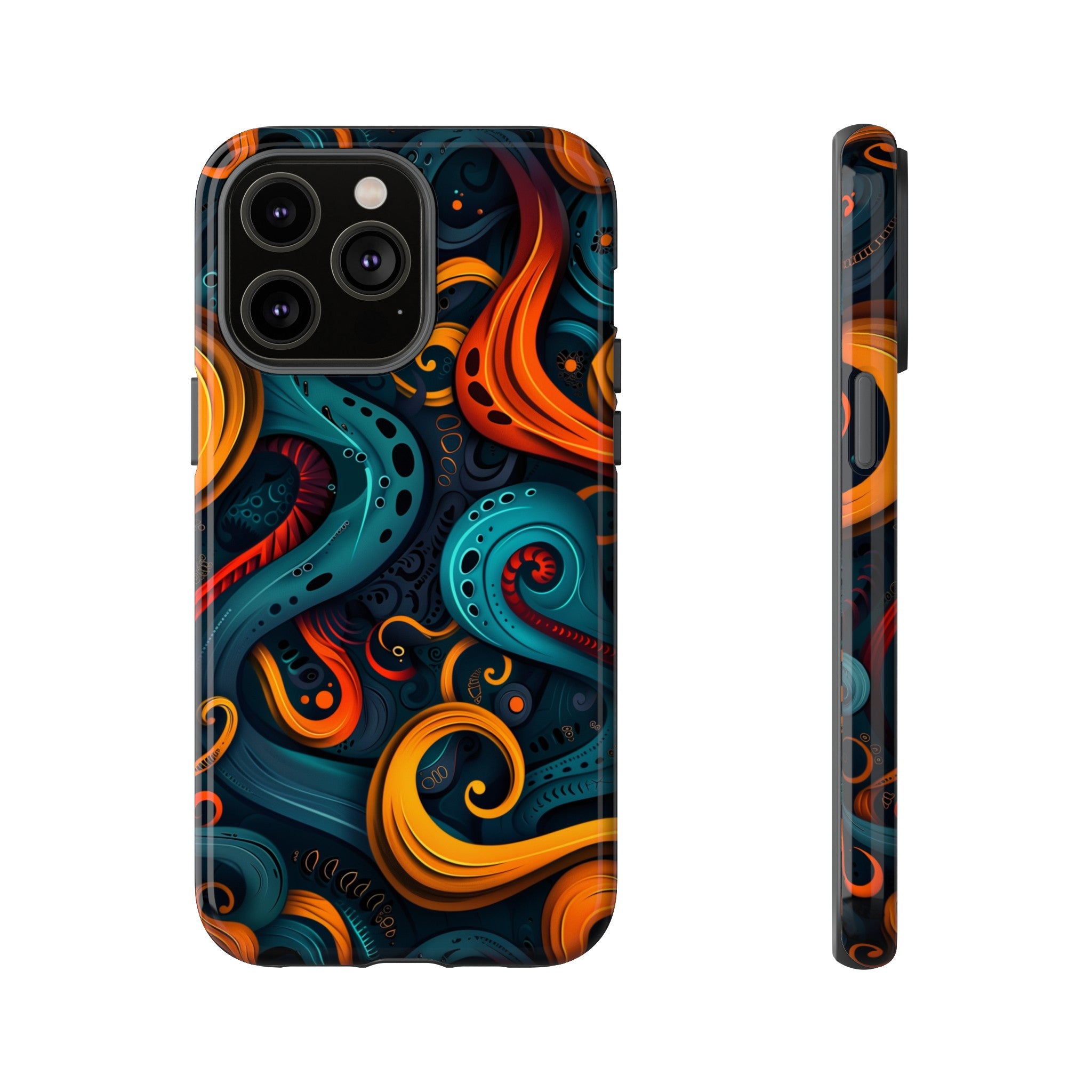 Aquaflame Swirls Tough Case