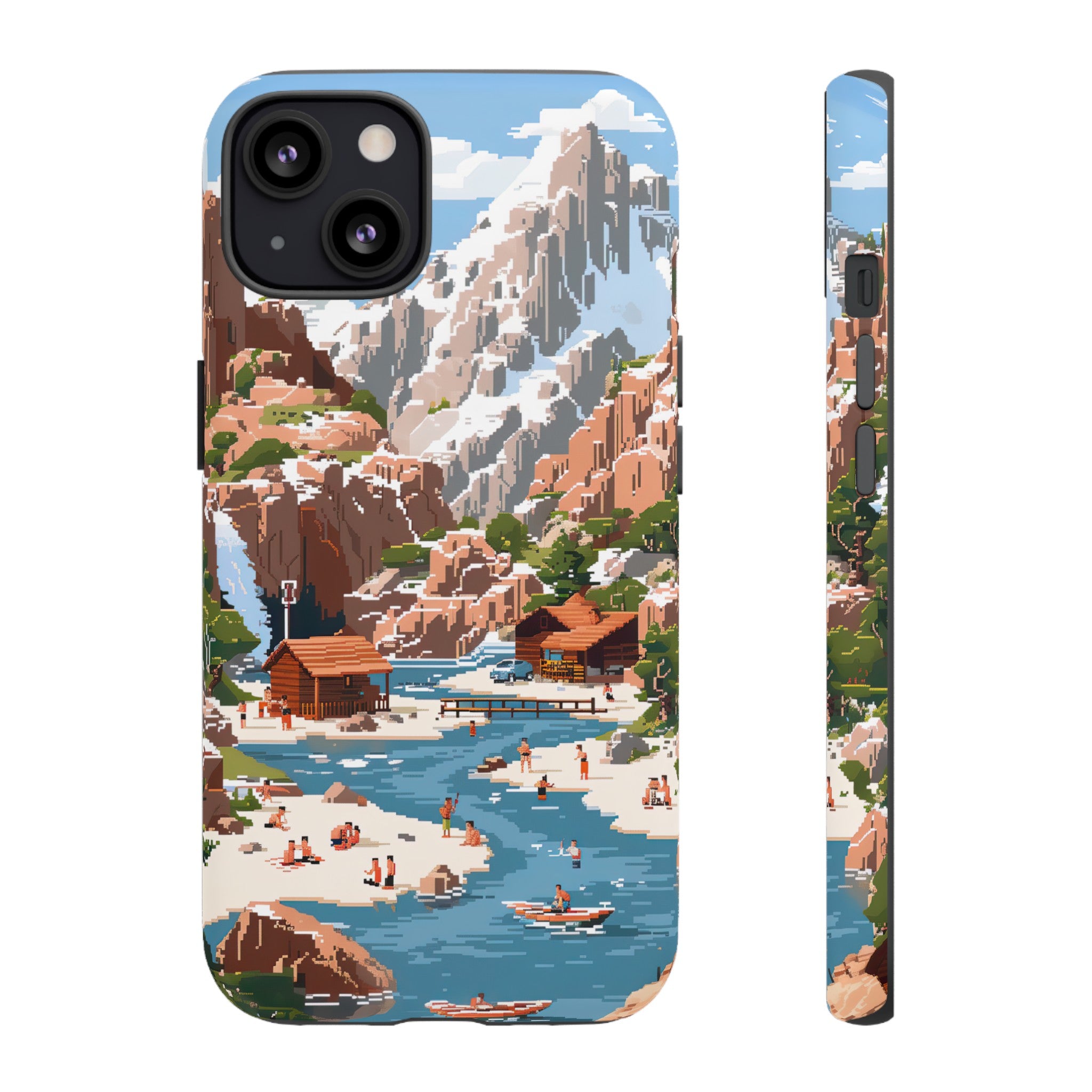 Pixelated River Adventure Tough Case