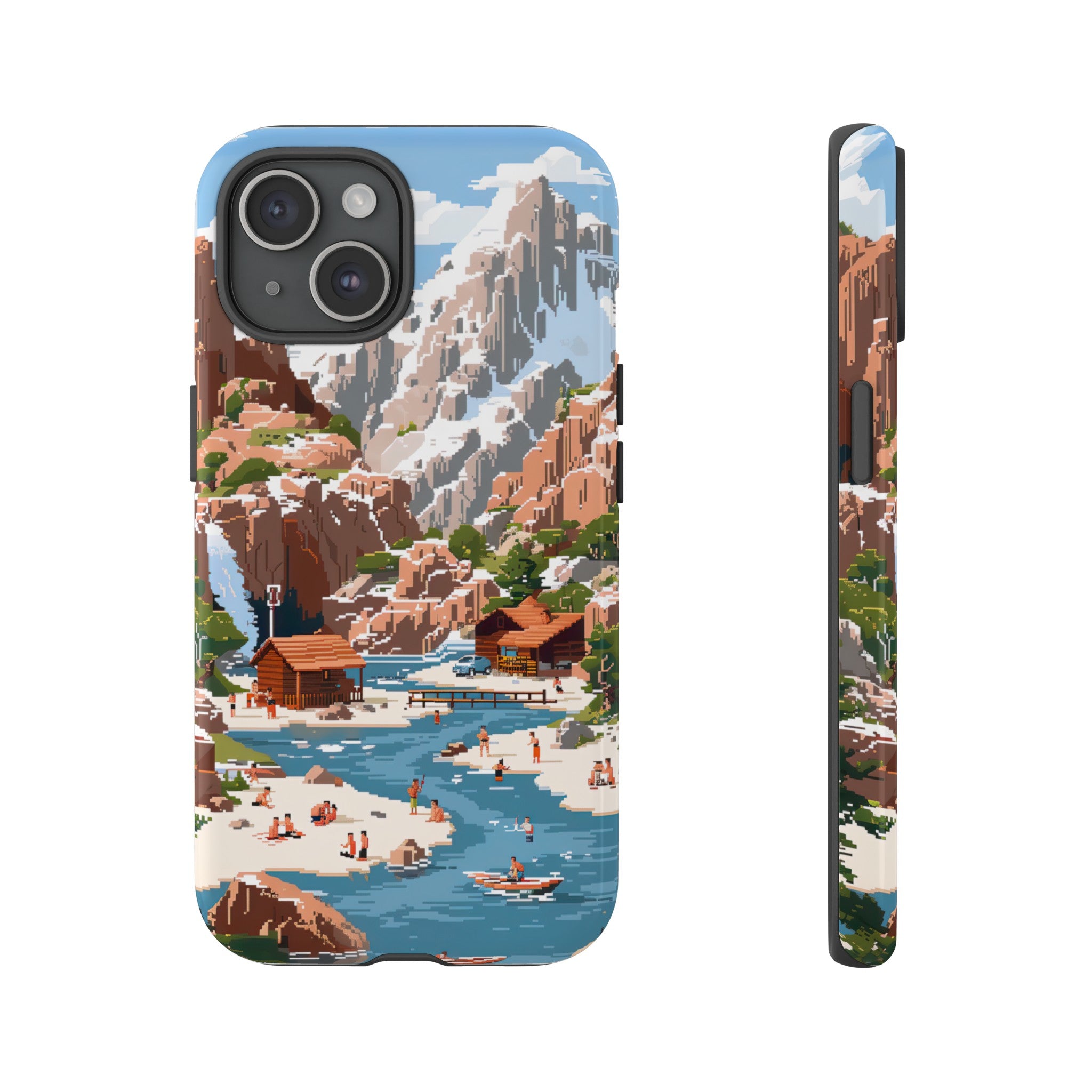 Pixelated River Adventure Tough Case