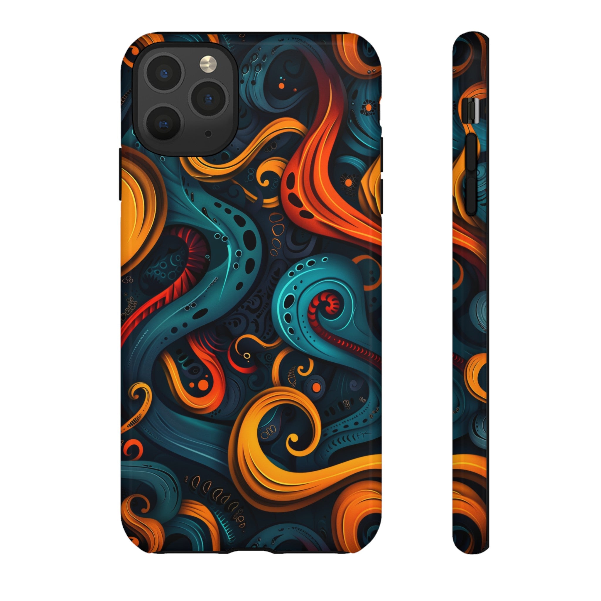 Aquaflame Swirls Tough Case