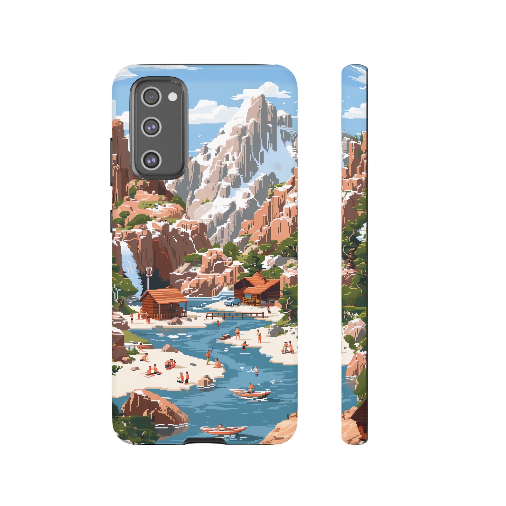 Pixelated River Adventure Tough Case