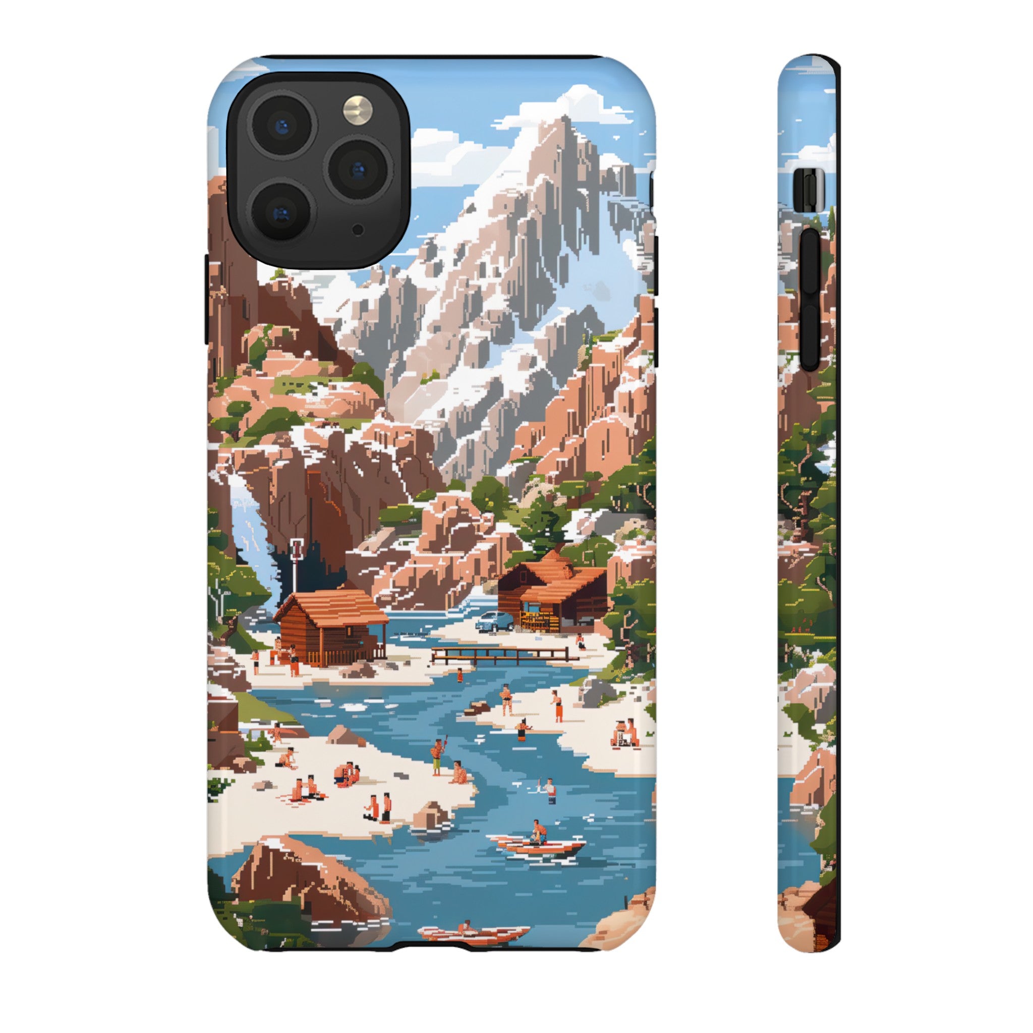 Pixelated River Adventure Tough Case