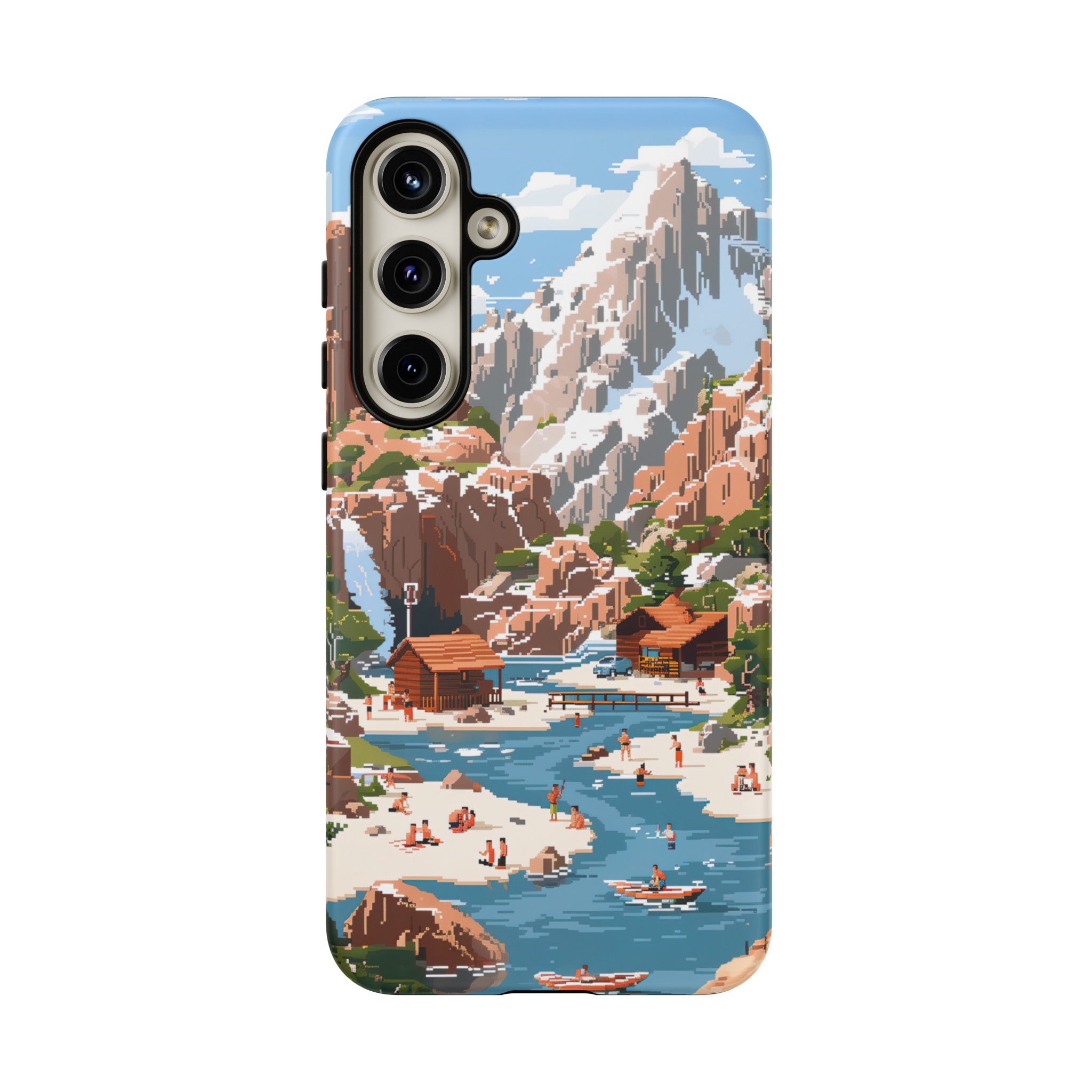 Pixelated River Adventure Tough Case