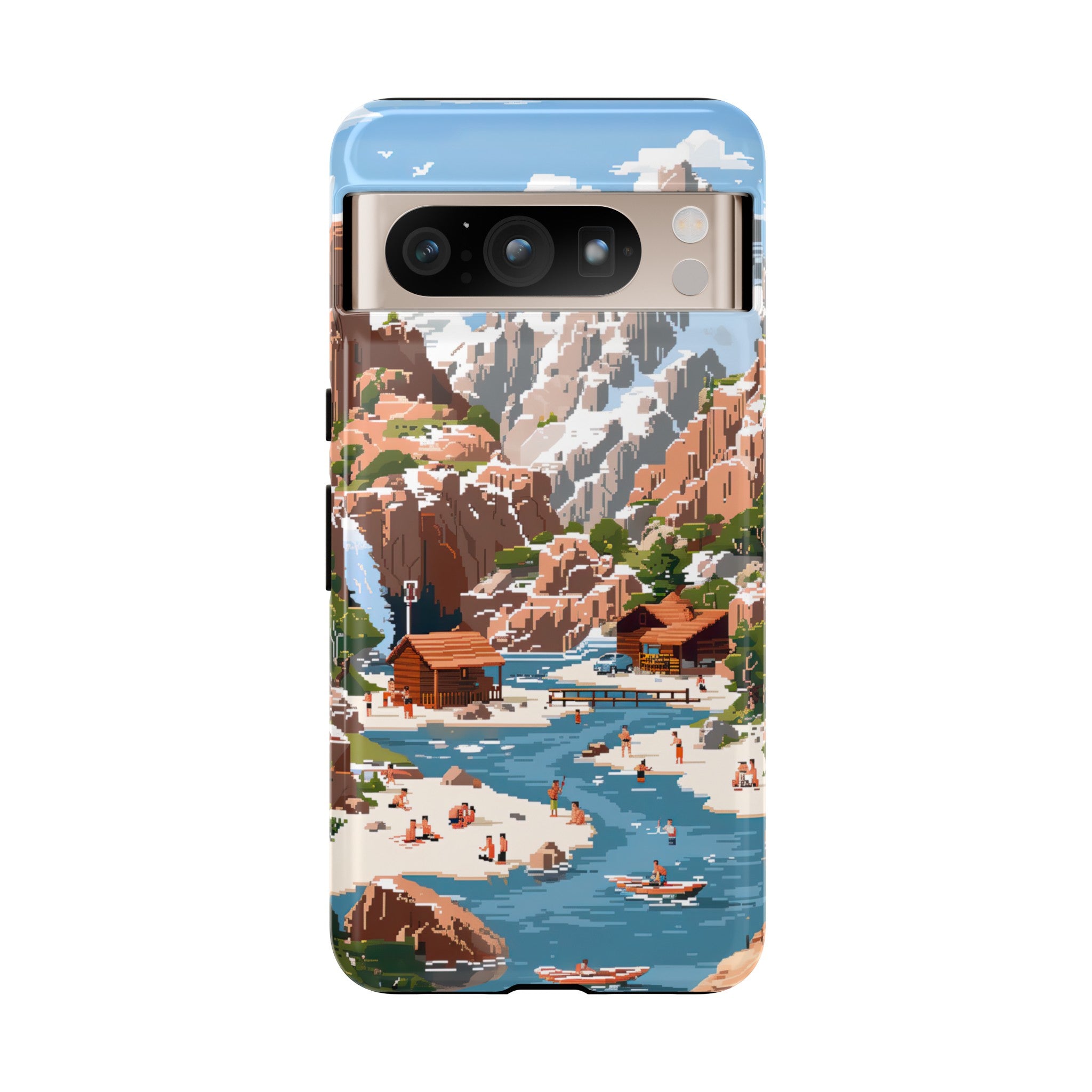 Pixelated River Adventure Tough Case