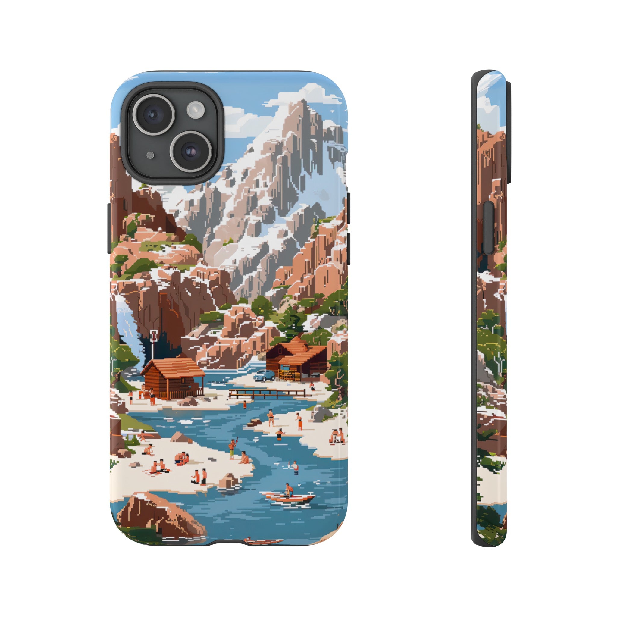 Pixelated River Adventure Tough Case