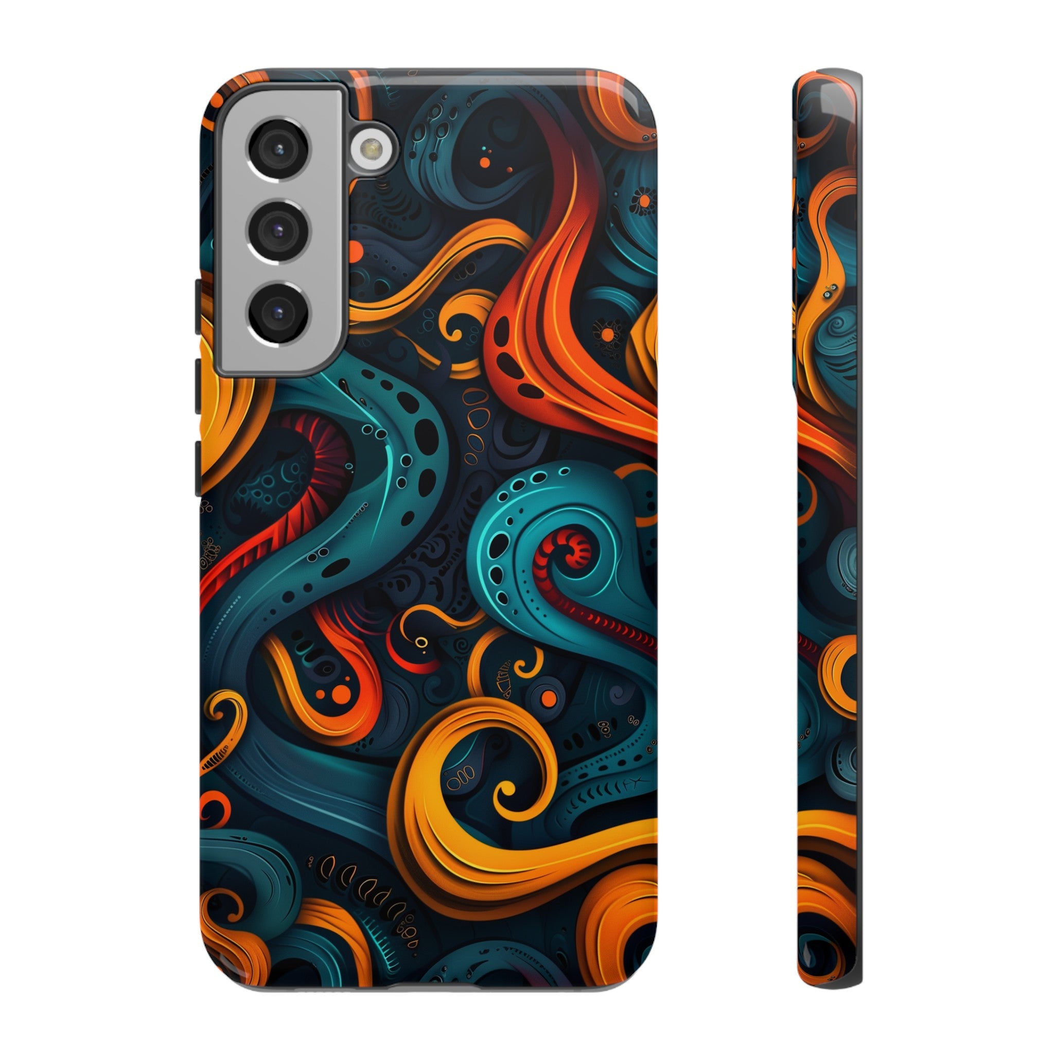 Aquaflame Swirls Tough Case