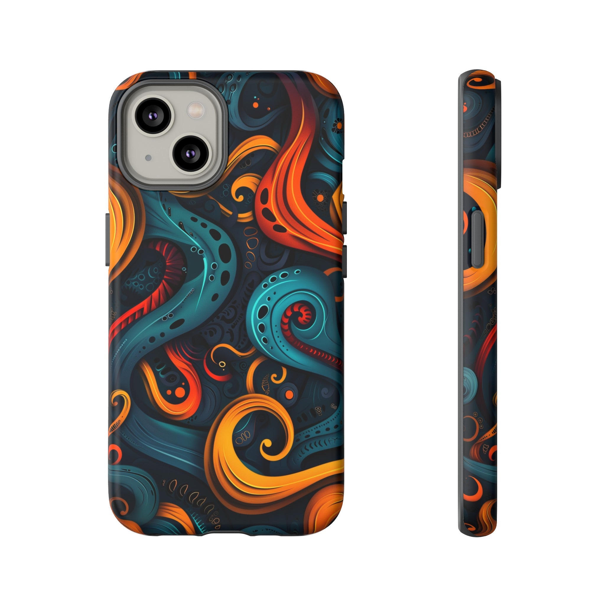 Aquaflame Swirls Tough Case