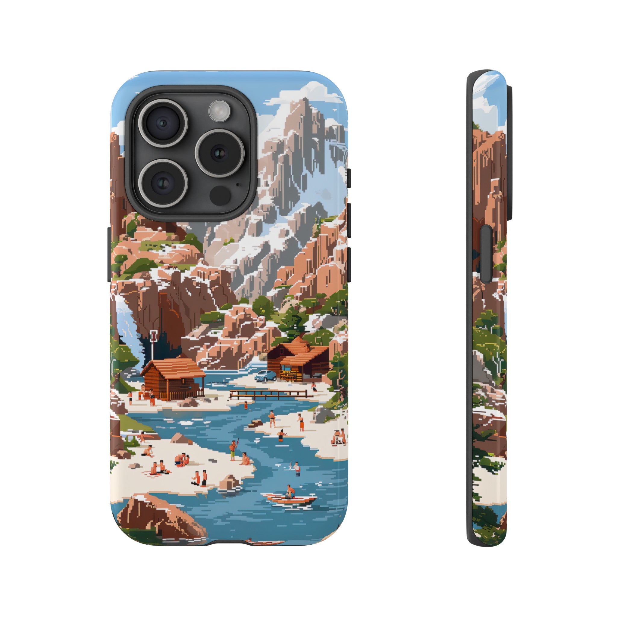 Pixelated River Adventure Tough Case