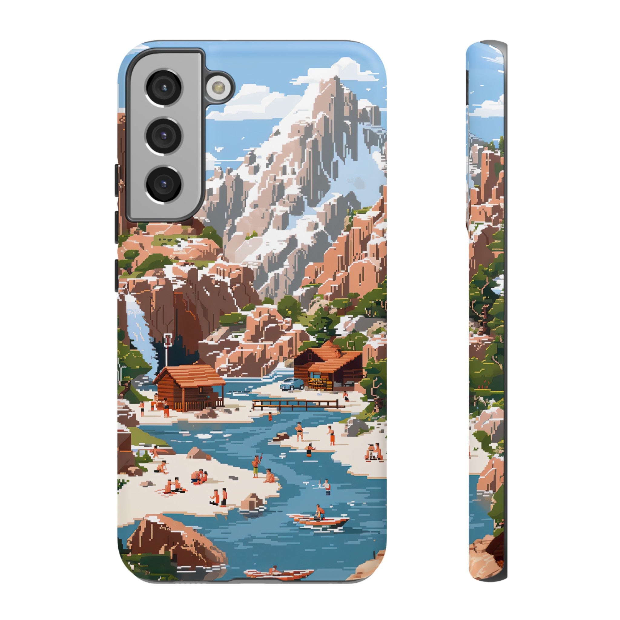 Pixelated River Adventure Tough Case