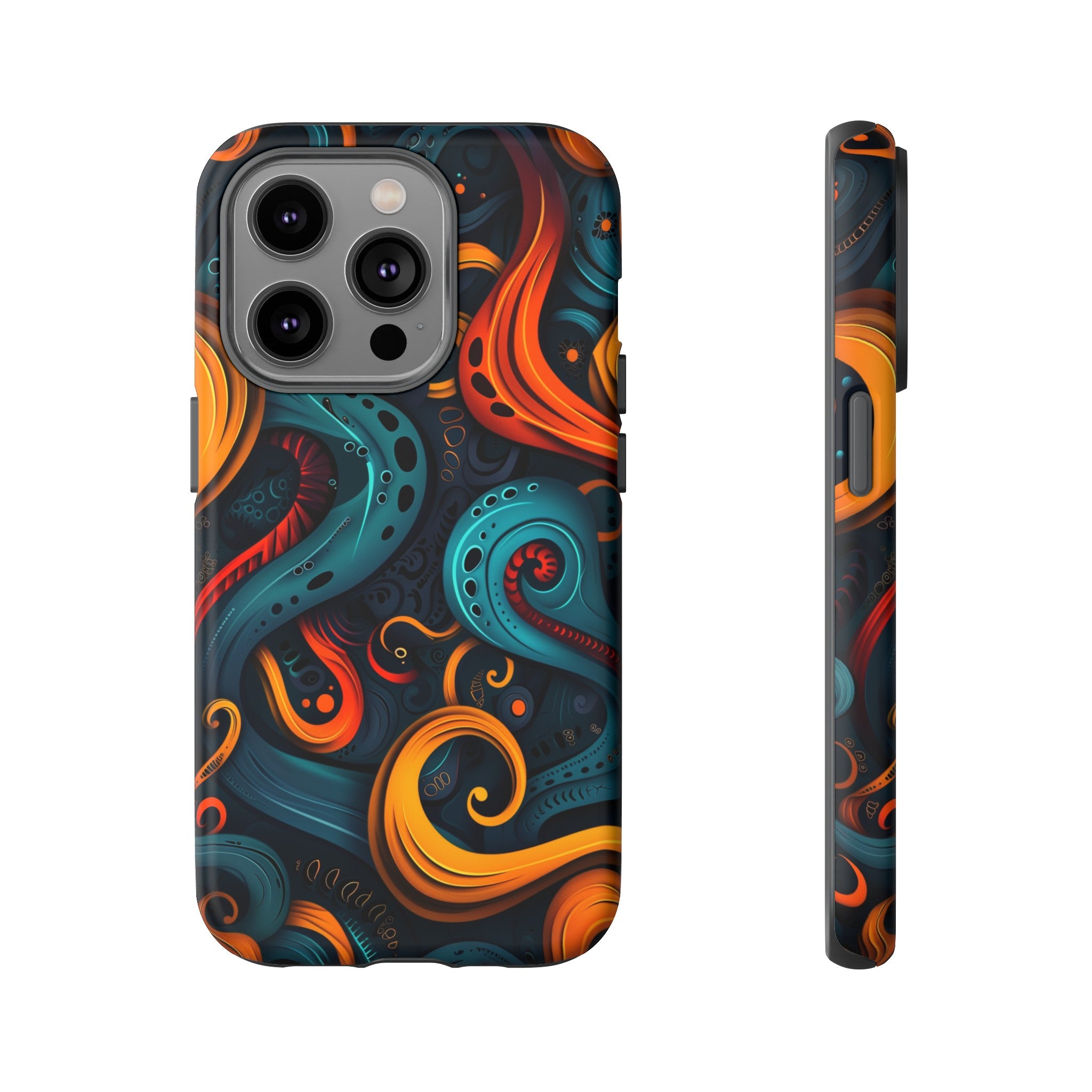 Aquaflame Swirls Tough Case