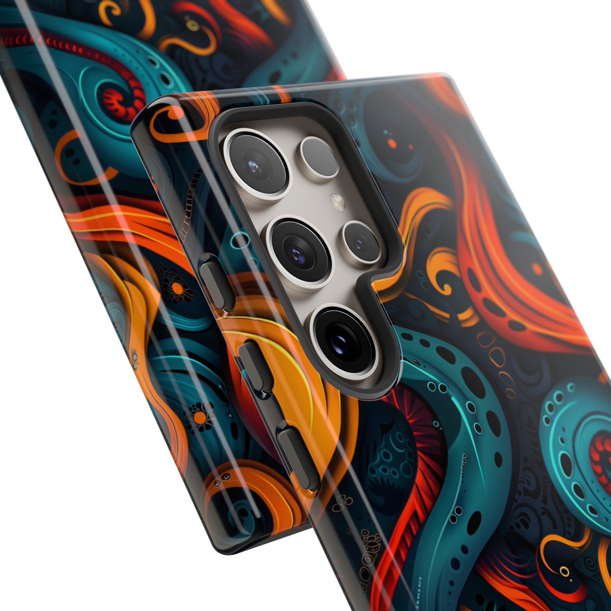 Aquaflame Swirls Tough Case