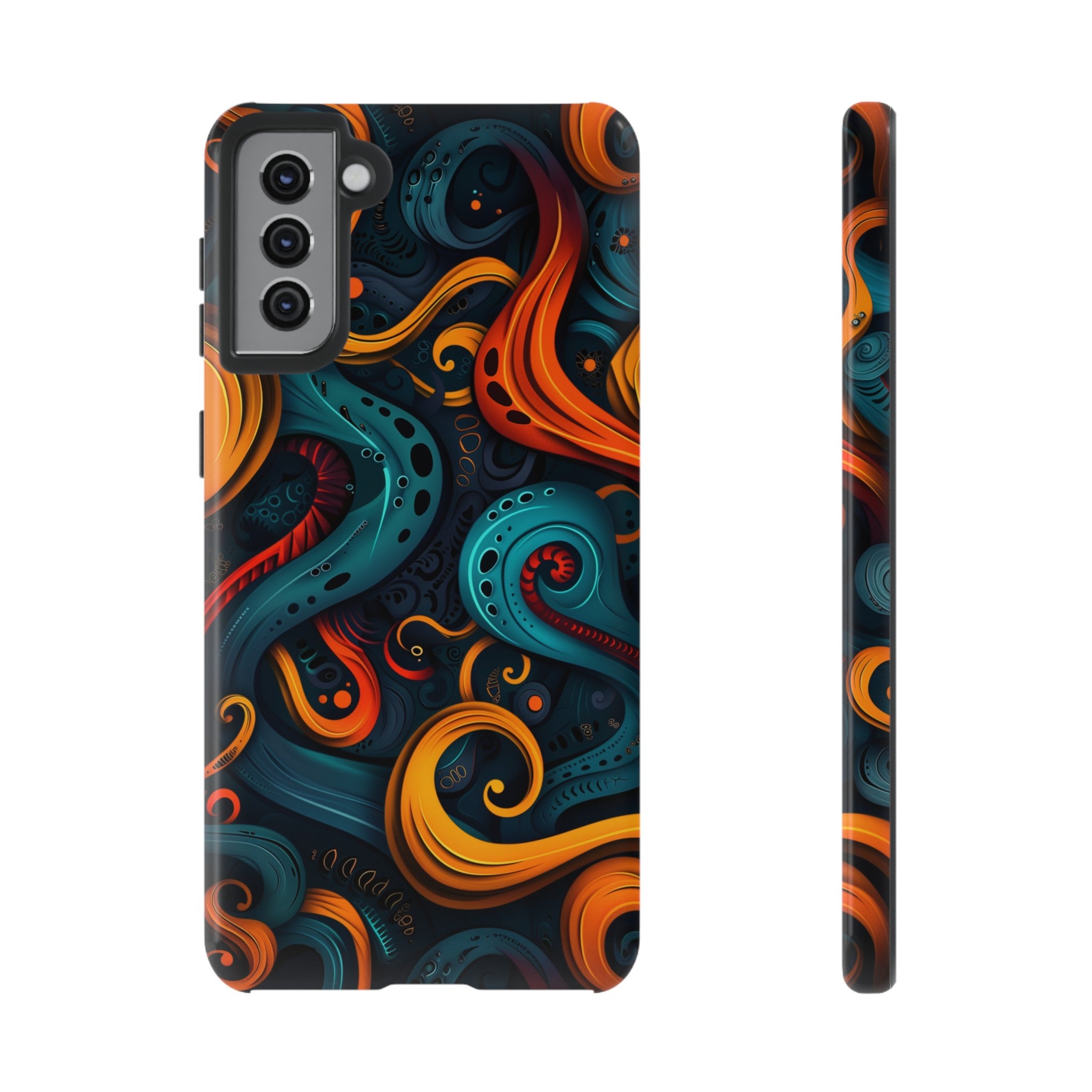 Aquaflame Swirls Tough Case