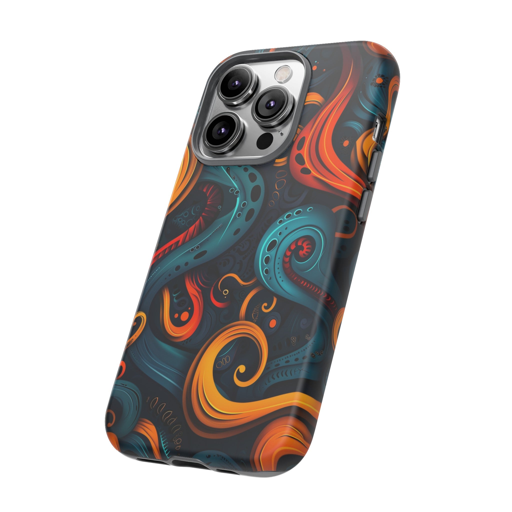 Aquaflame Swirls Tough Case