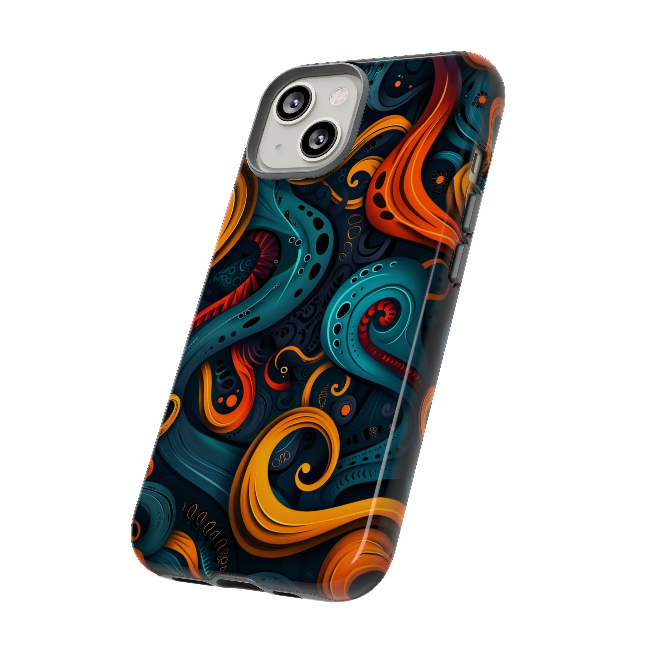 Aquaflame Swirls Tough Case