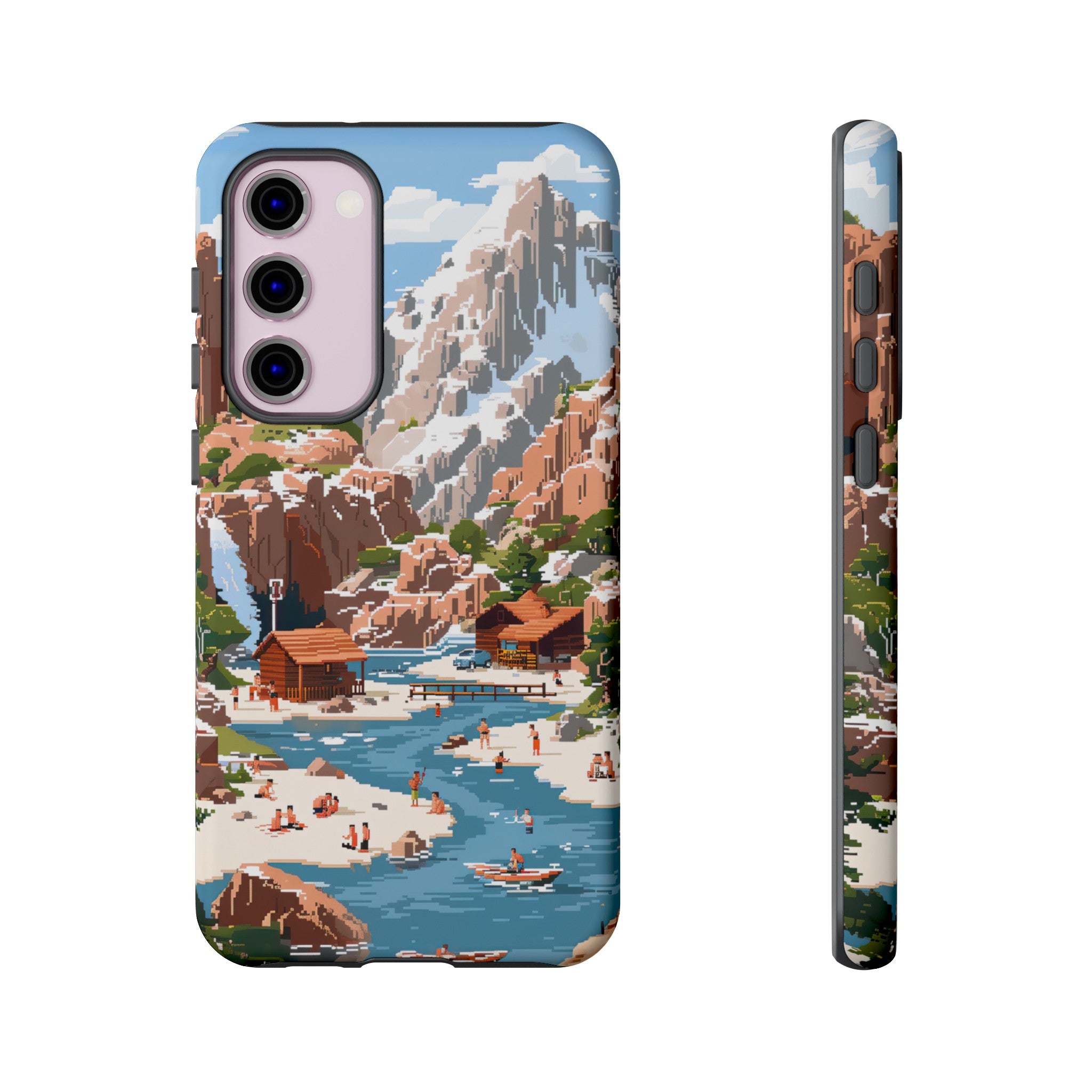 Pixelated River Adventure Tough Case